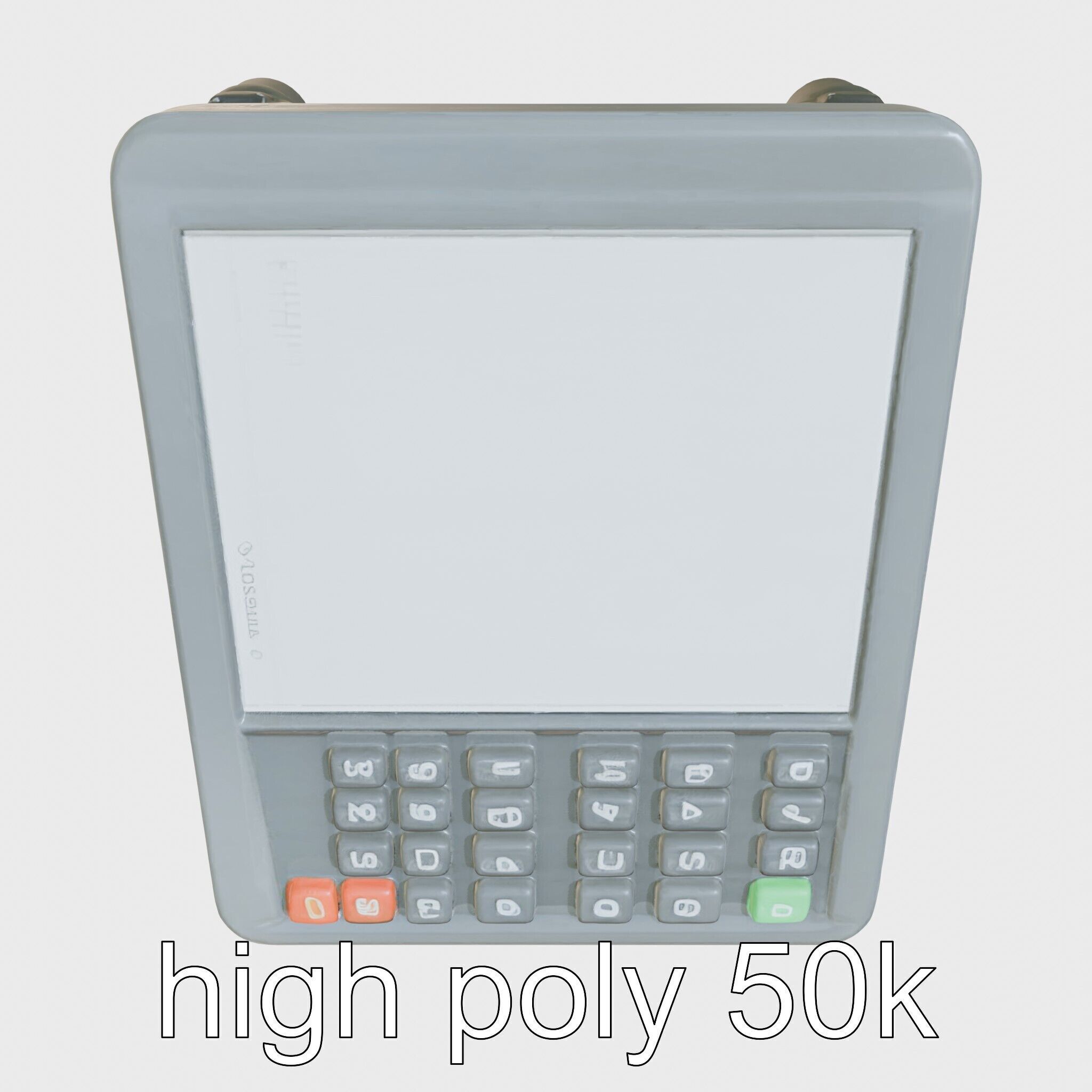 Modern POS Terminal with Touchscreen Display Low-poly 3D model_29