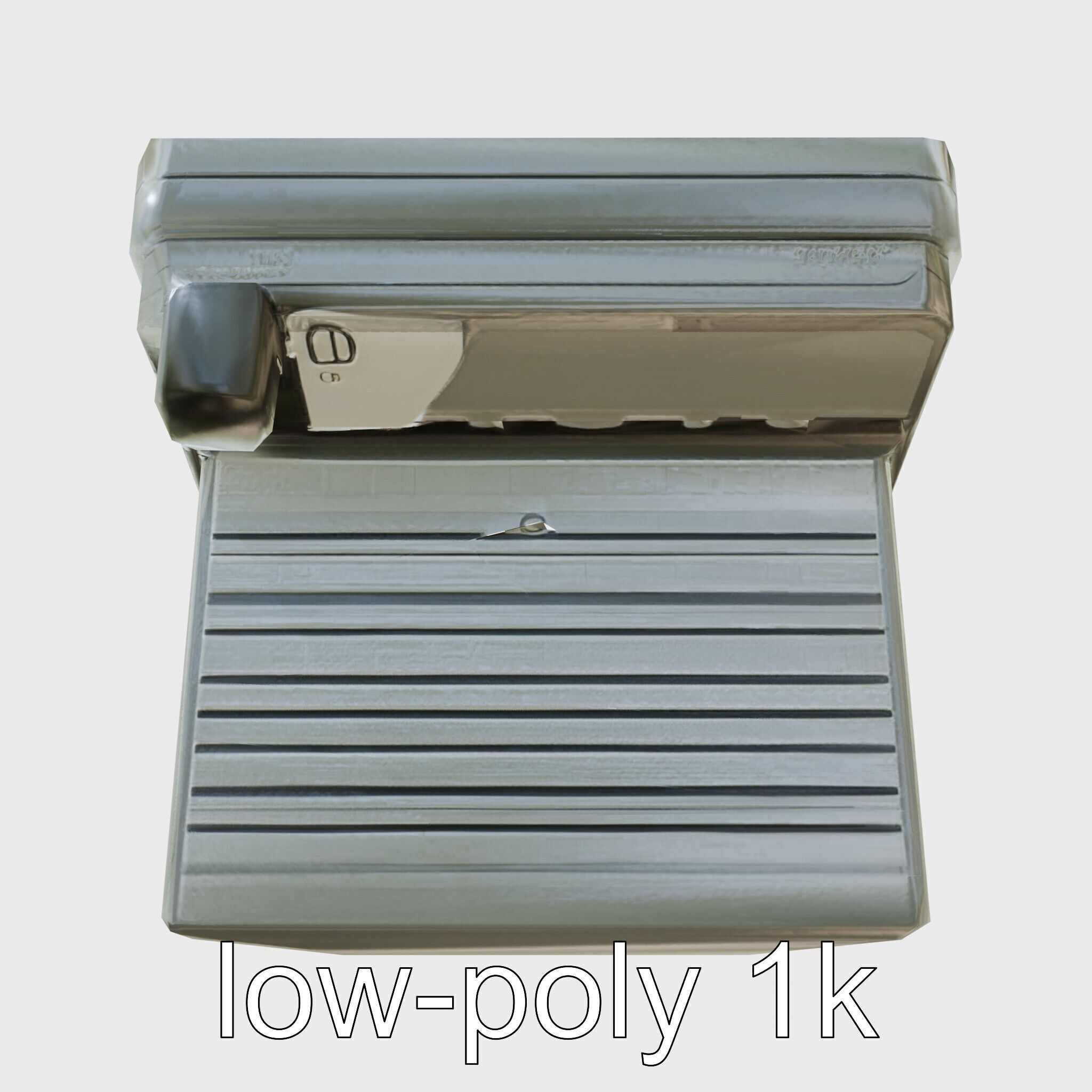 Modern POS Terminal with Touchscreen Display Low-poly 3D model_7