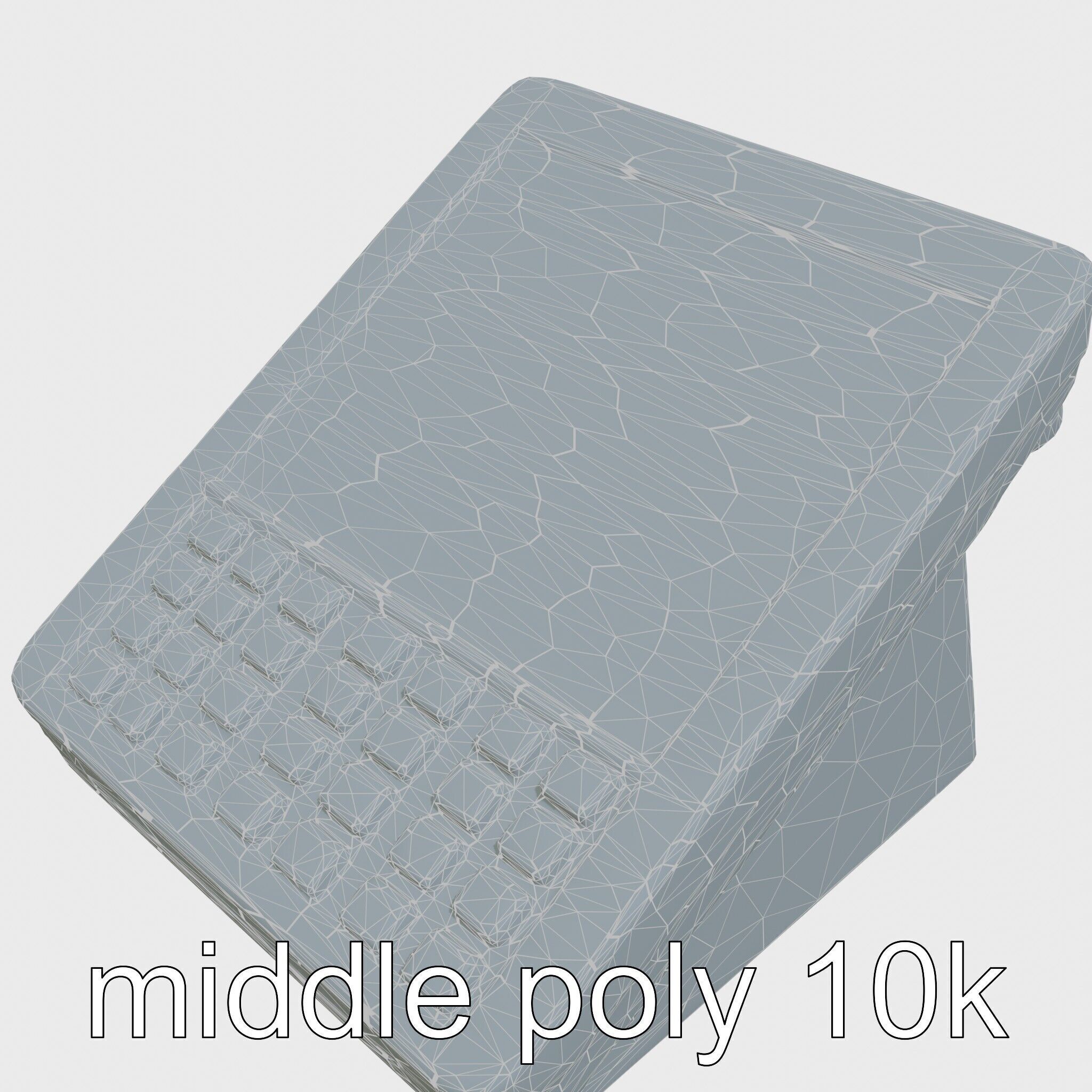 Modern POS Terminal with Touchscreen Display Low-poly 3D model_26