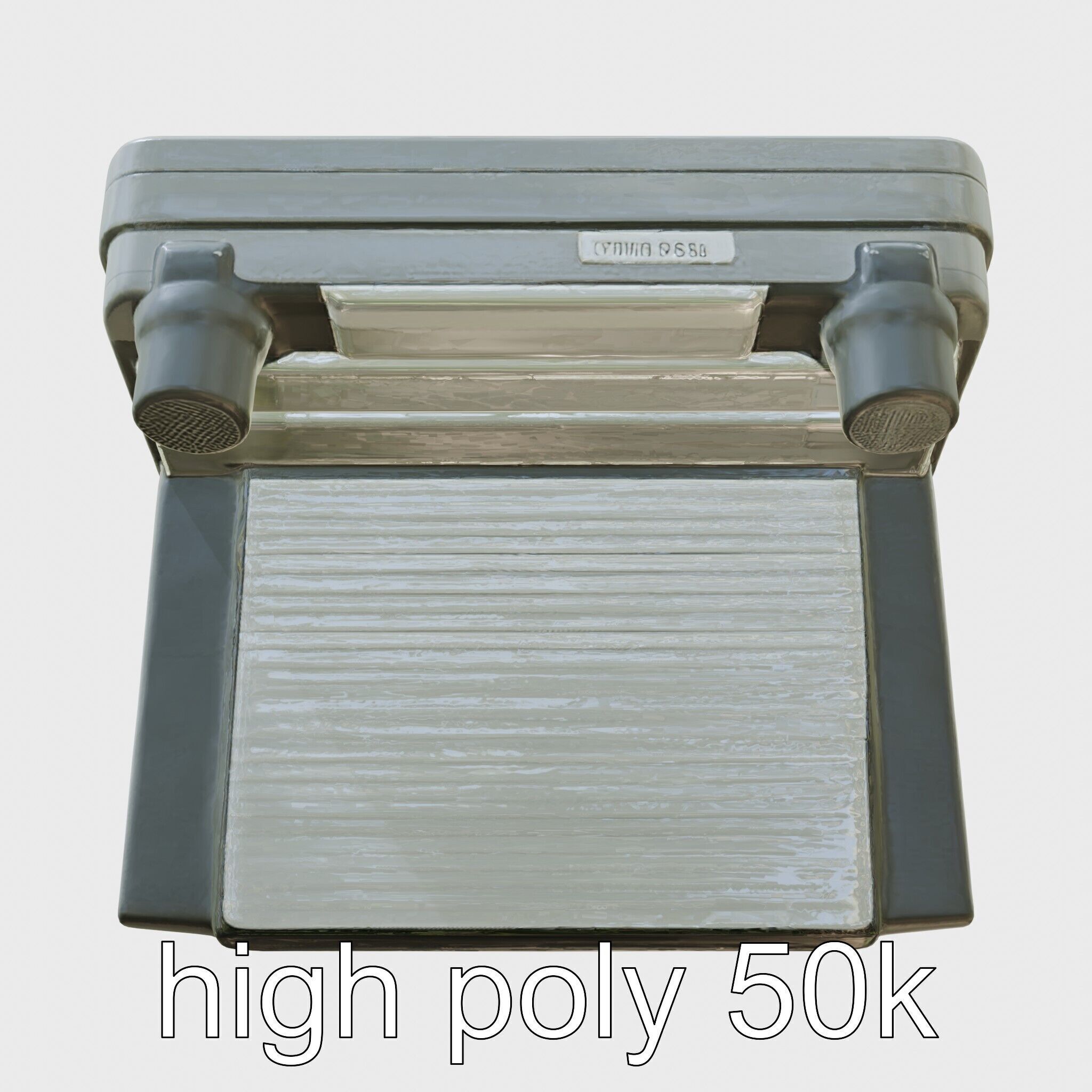 Modern POS Terminal with Touchscreen Display Low-poly 3D model_5