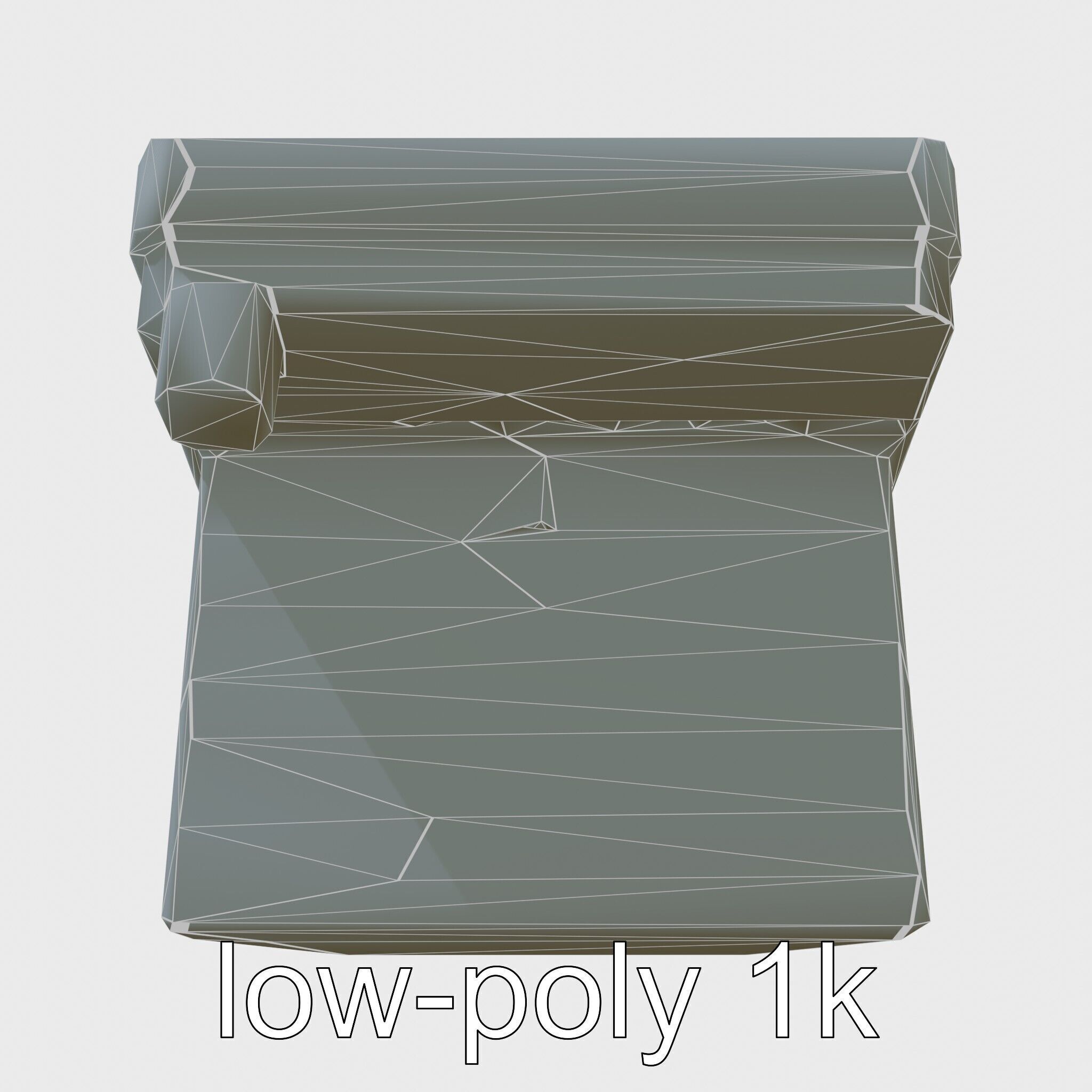 Modern POS Terminal with Touchscreen Display Low-poly 3D model_10