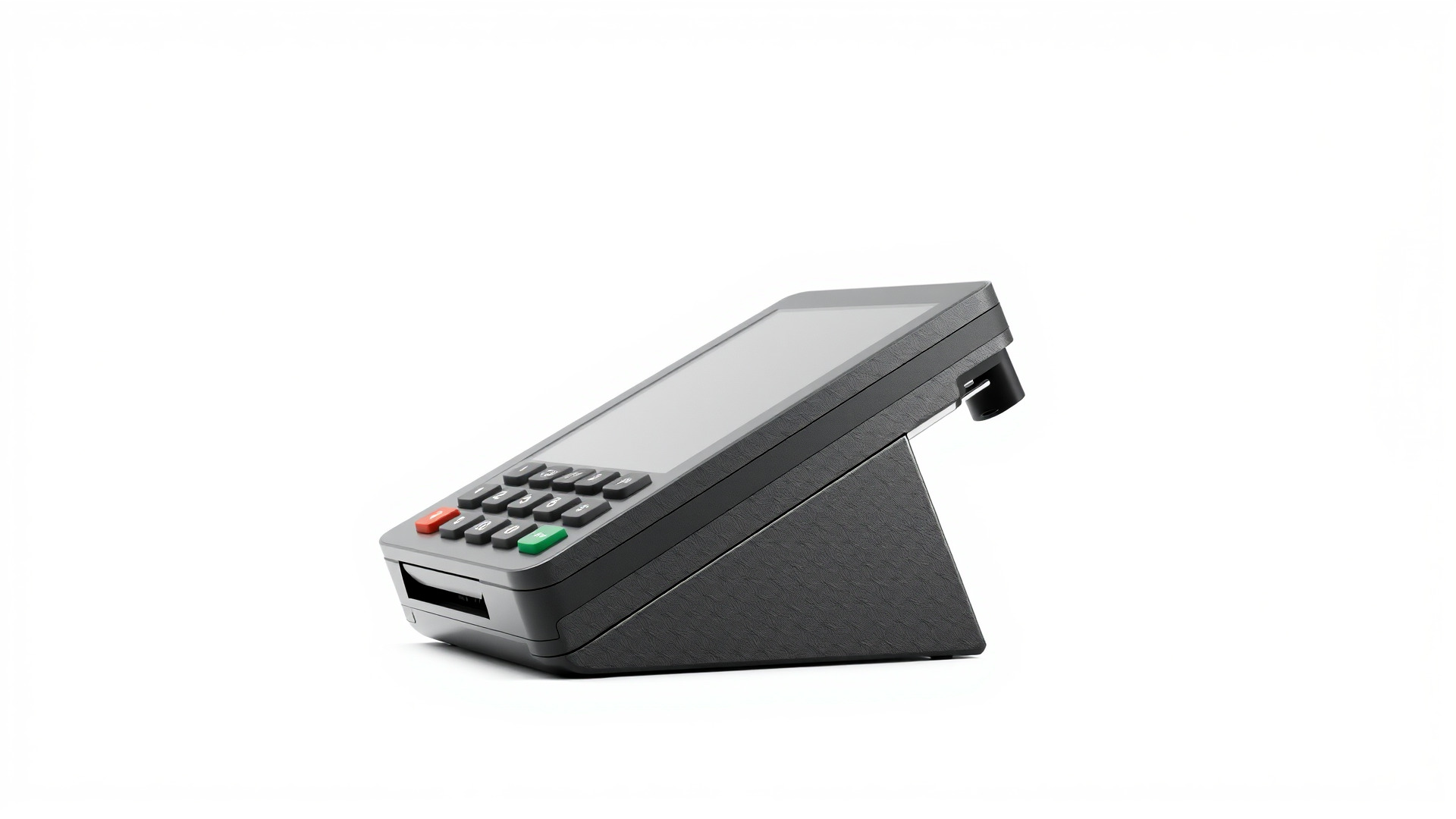 Modern POS Terminal with Touchscreen Display Low-poly 3D model_6