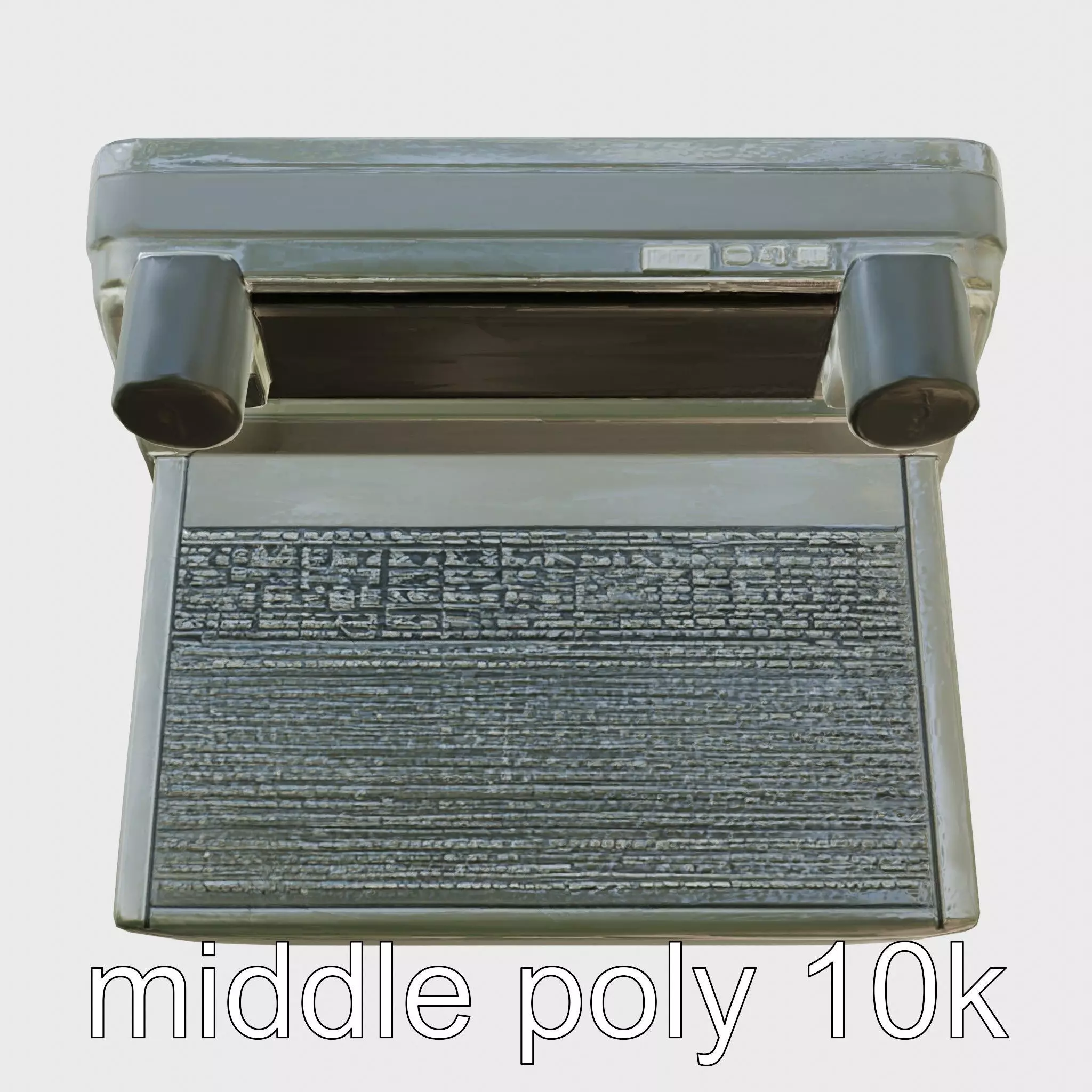 Modern POS Terminal with Touchscreen Display Low-poly 3D model_0