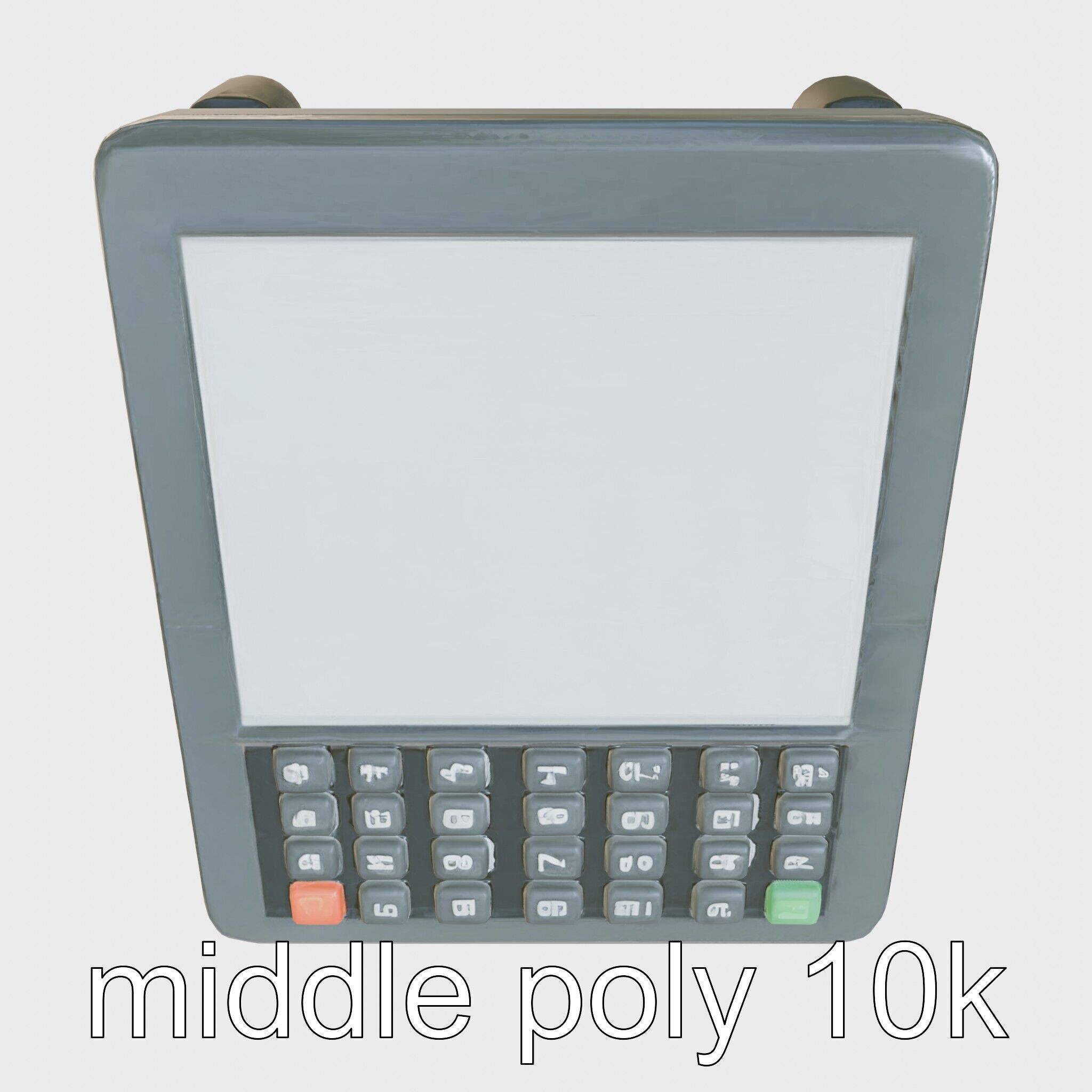 Modern POS Terminal with Touchscreen Display Low-poly 3D model_20