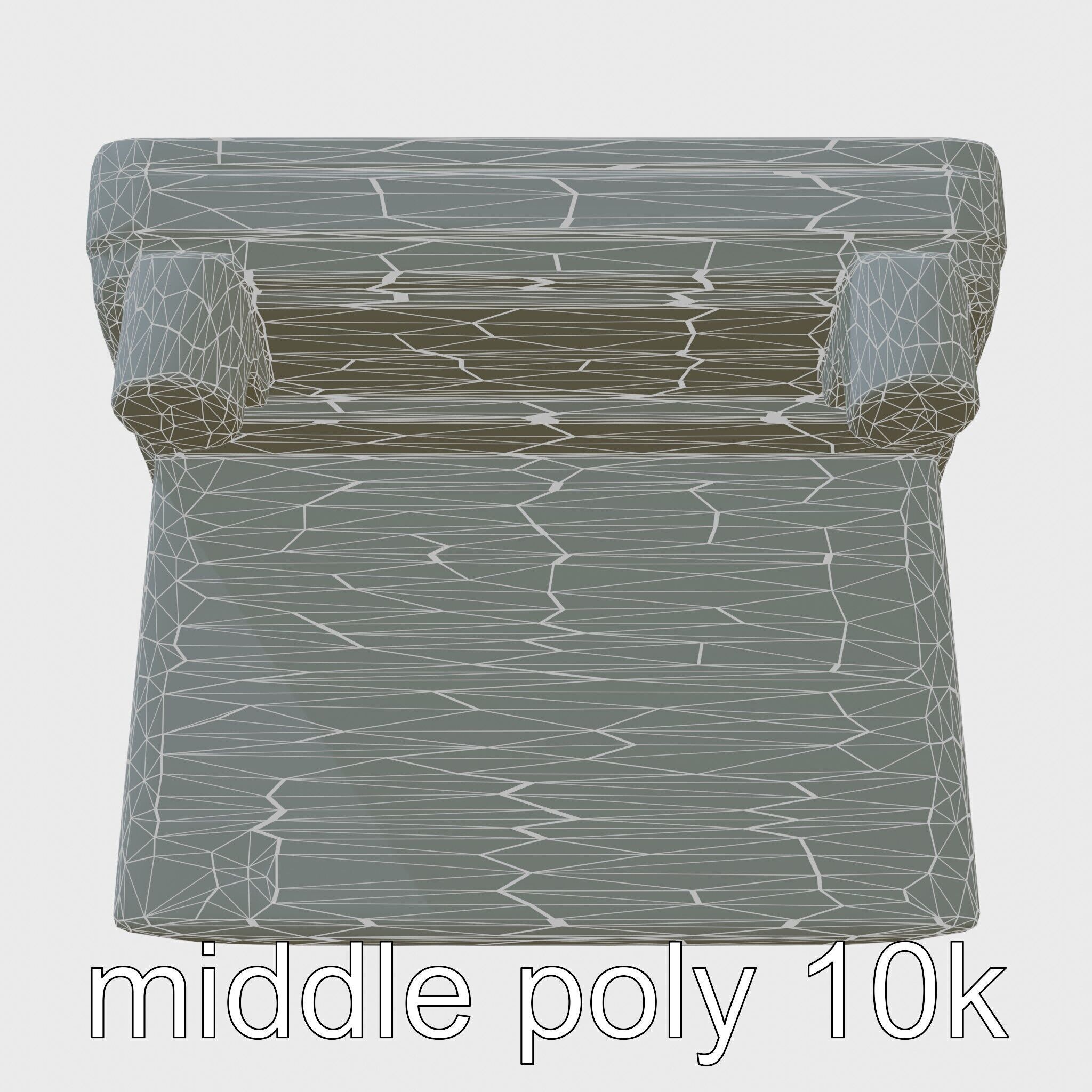 Modern POS Terminal with Touchscreen Display Low-poly 3D model_9