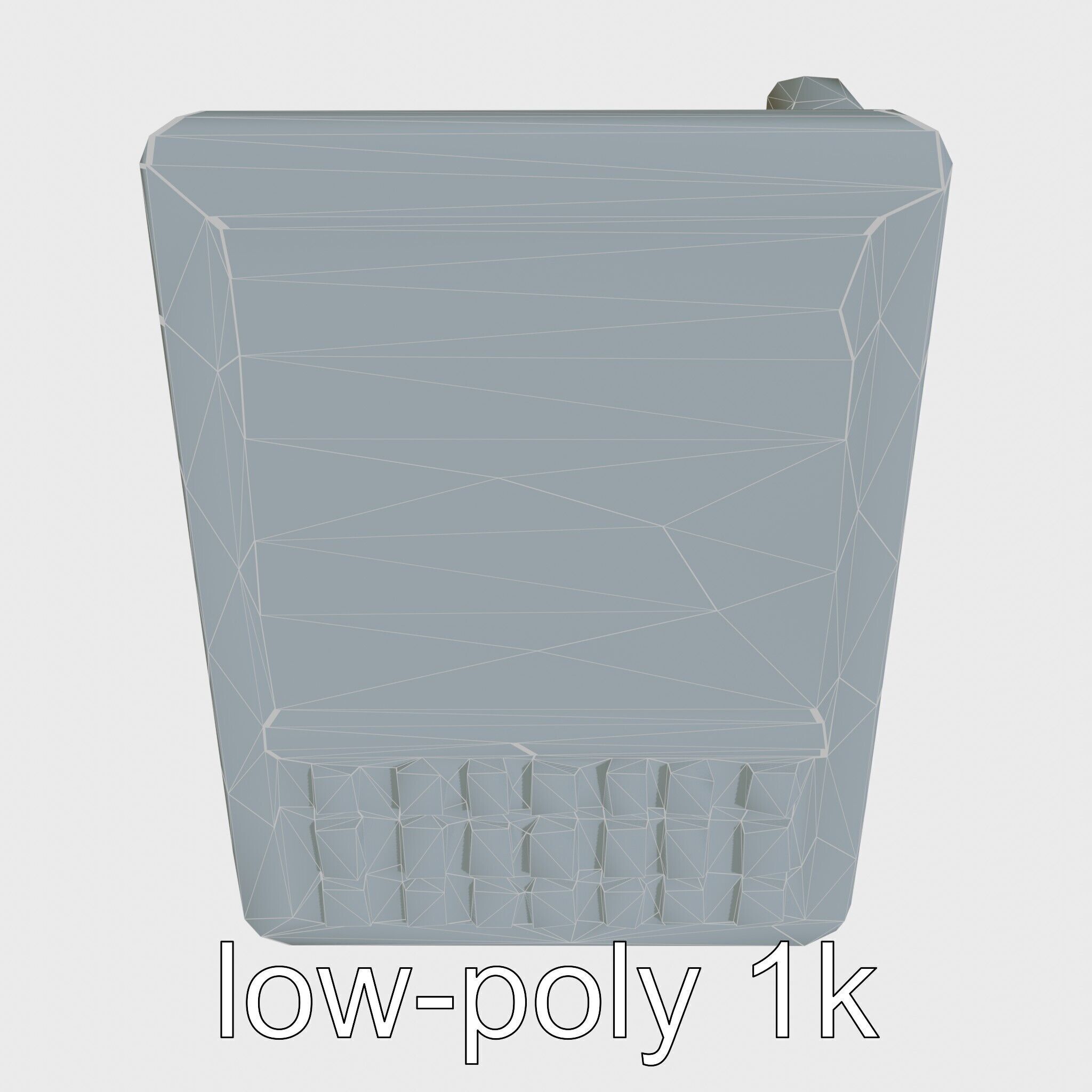 Modern POS Terminal with Touchscreen Display Low-poly 3D model_21