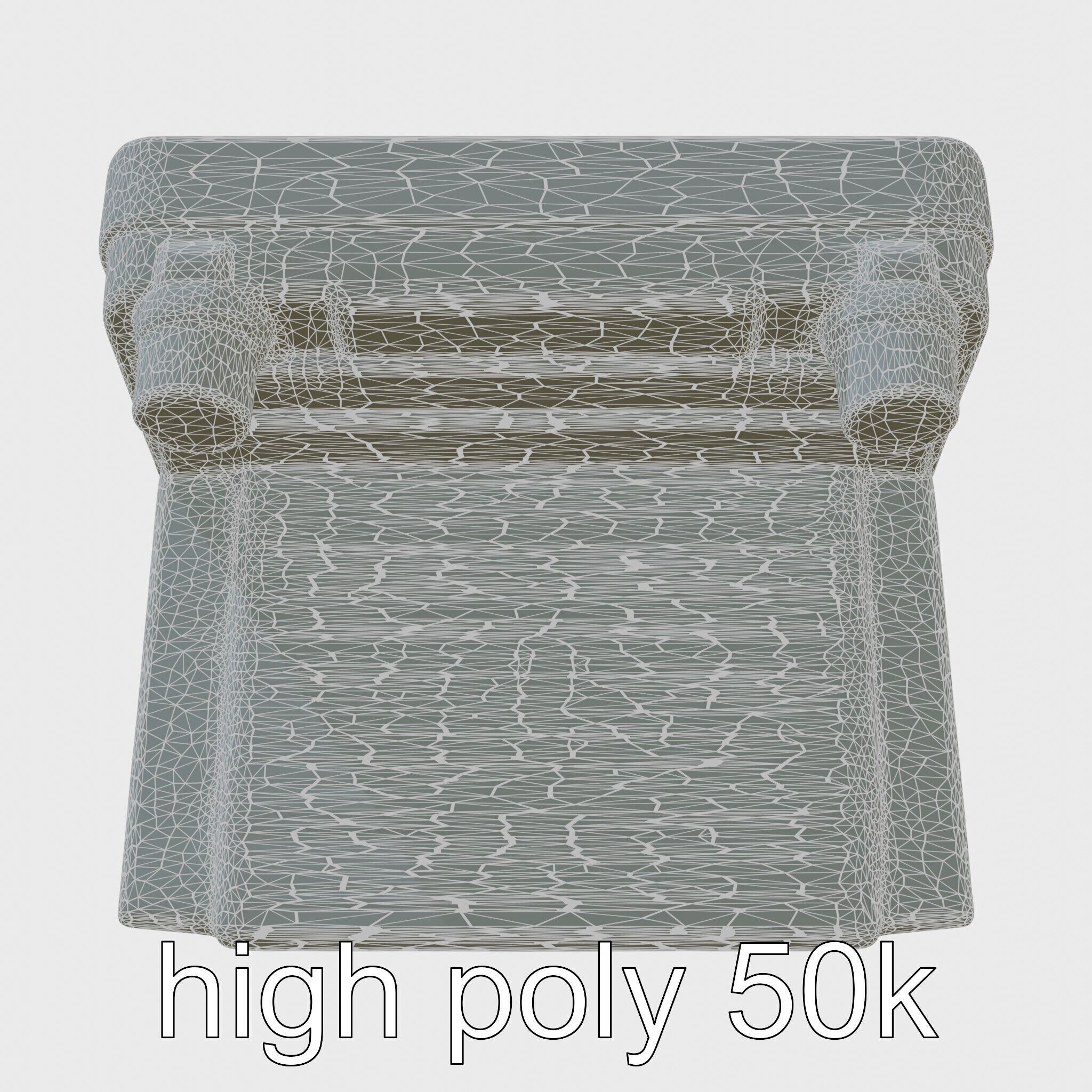 Modern POS Terminal with Touchscreen Display Low-poly 3D model_8