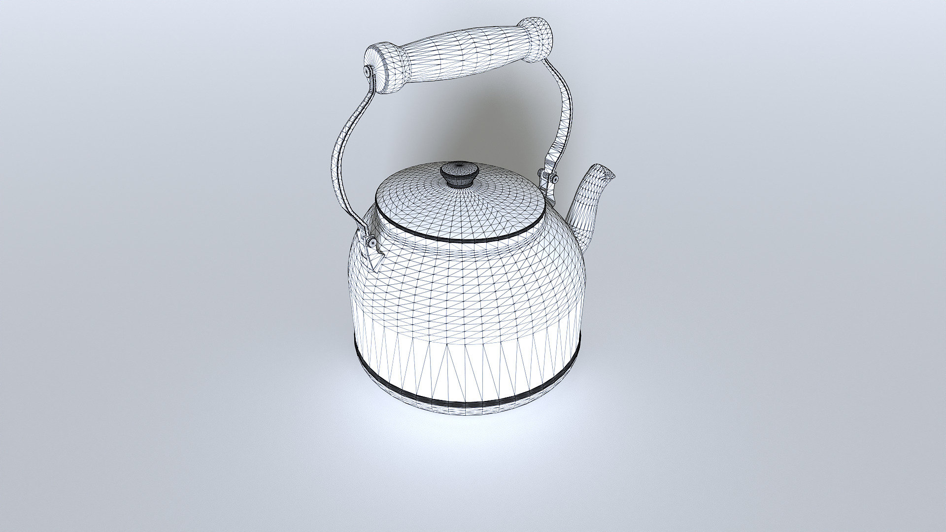 Kettle teapot pack 1 Low-poly 3D model_9