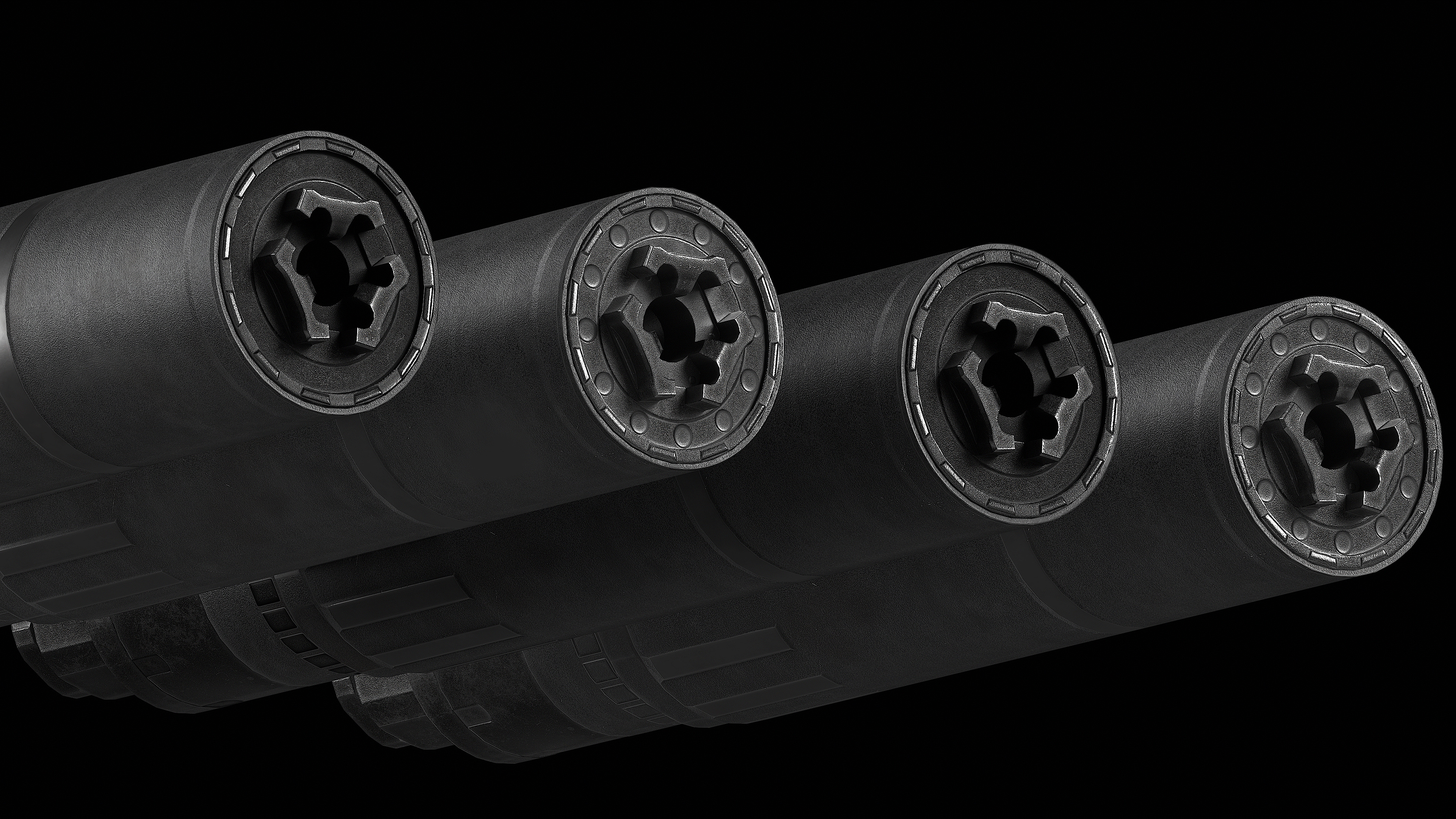 CGS Helios QD Ti SUPPRESSOR Low-poly 3D model_5
