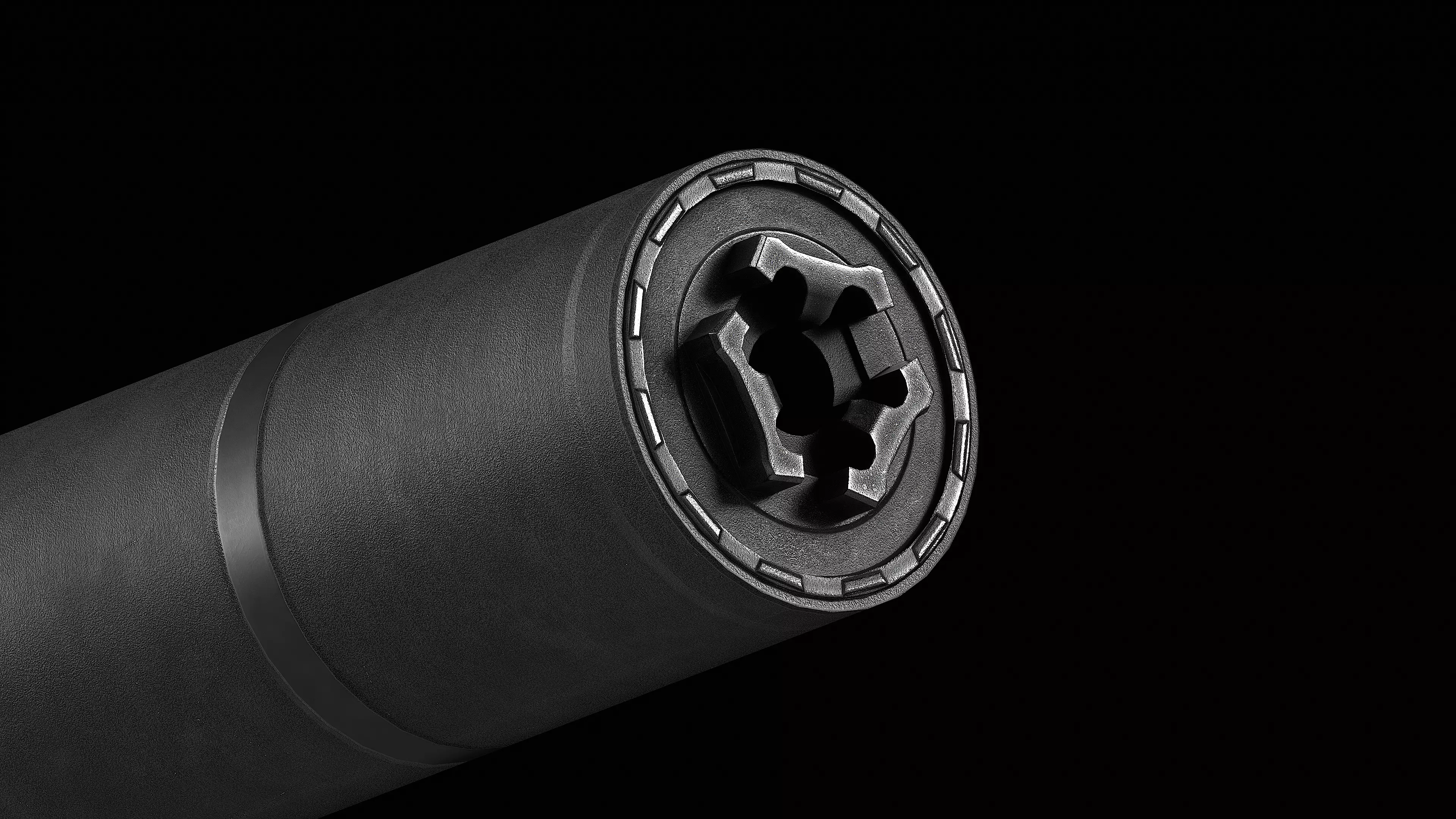 CGS Helios QD Ti SUPPRESSOR Low-poly 3D model_0