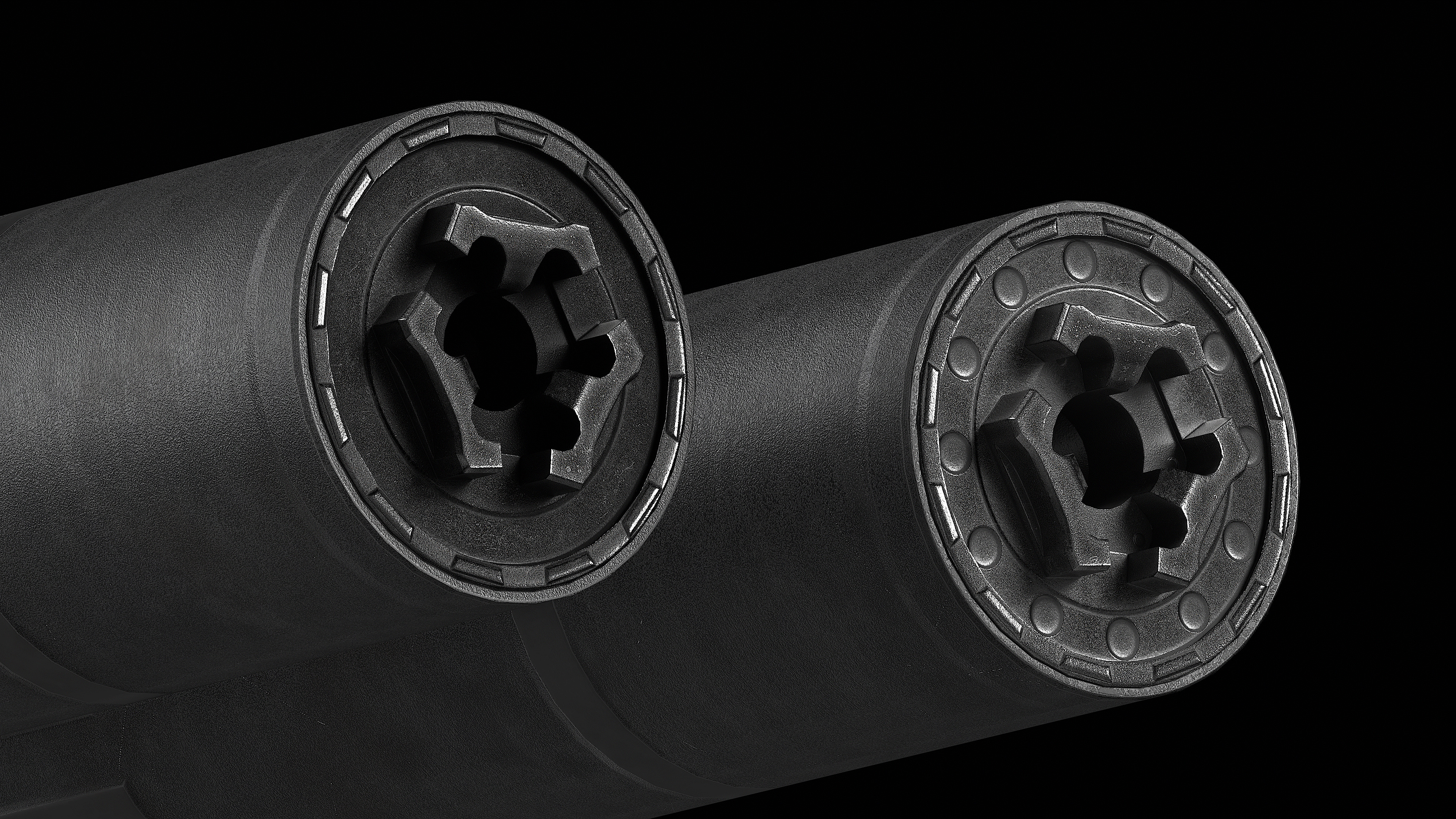 CGS Helios QD Ti SUPPRESSOR Low-poly 3D model_4