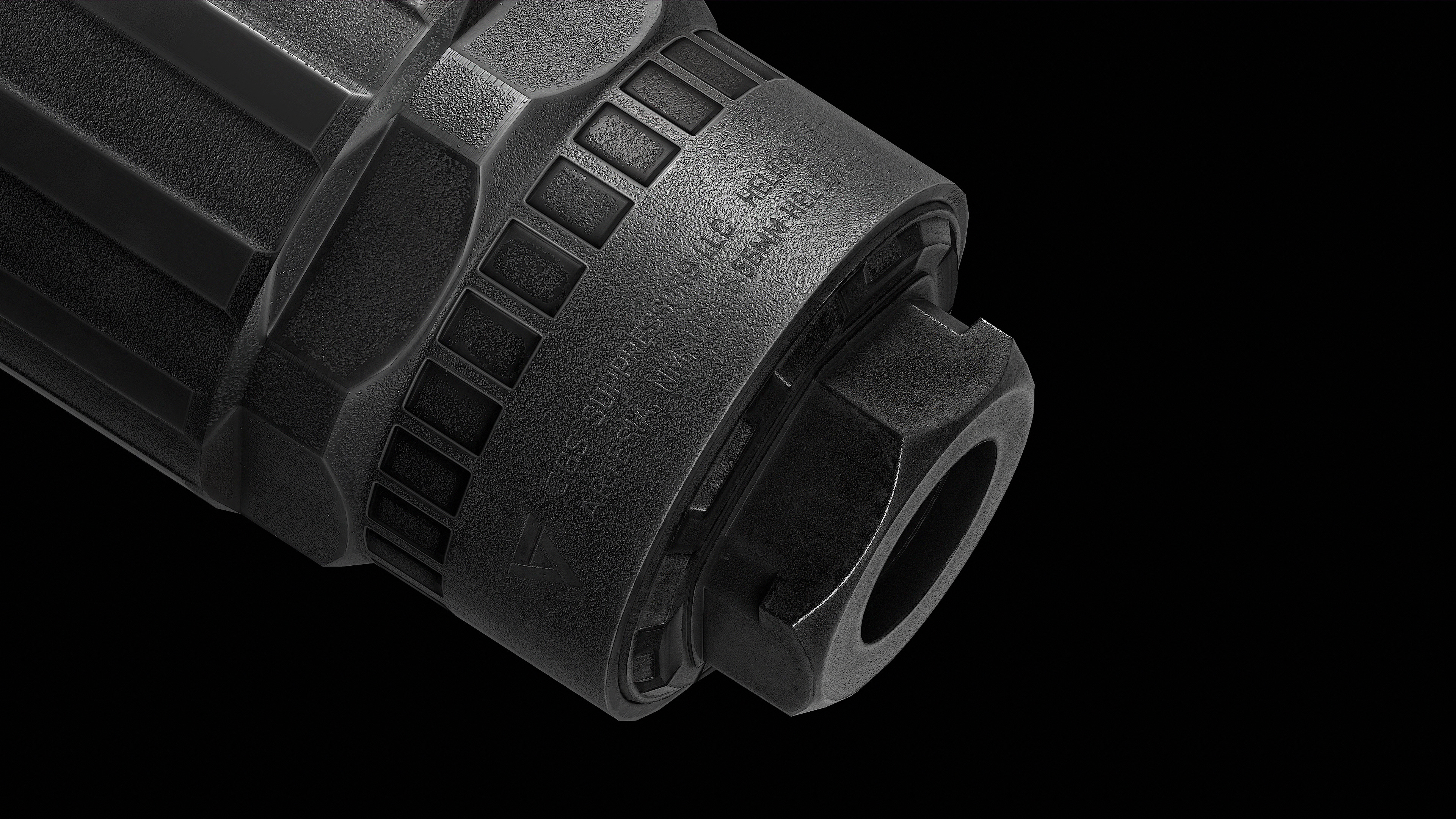 CGS Helios QD Ti SUPPRESSOR Low-poly 3D model_3