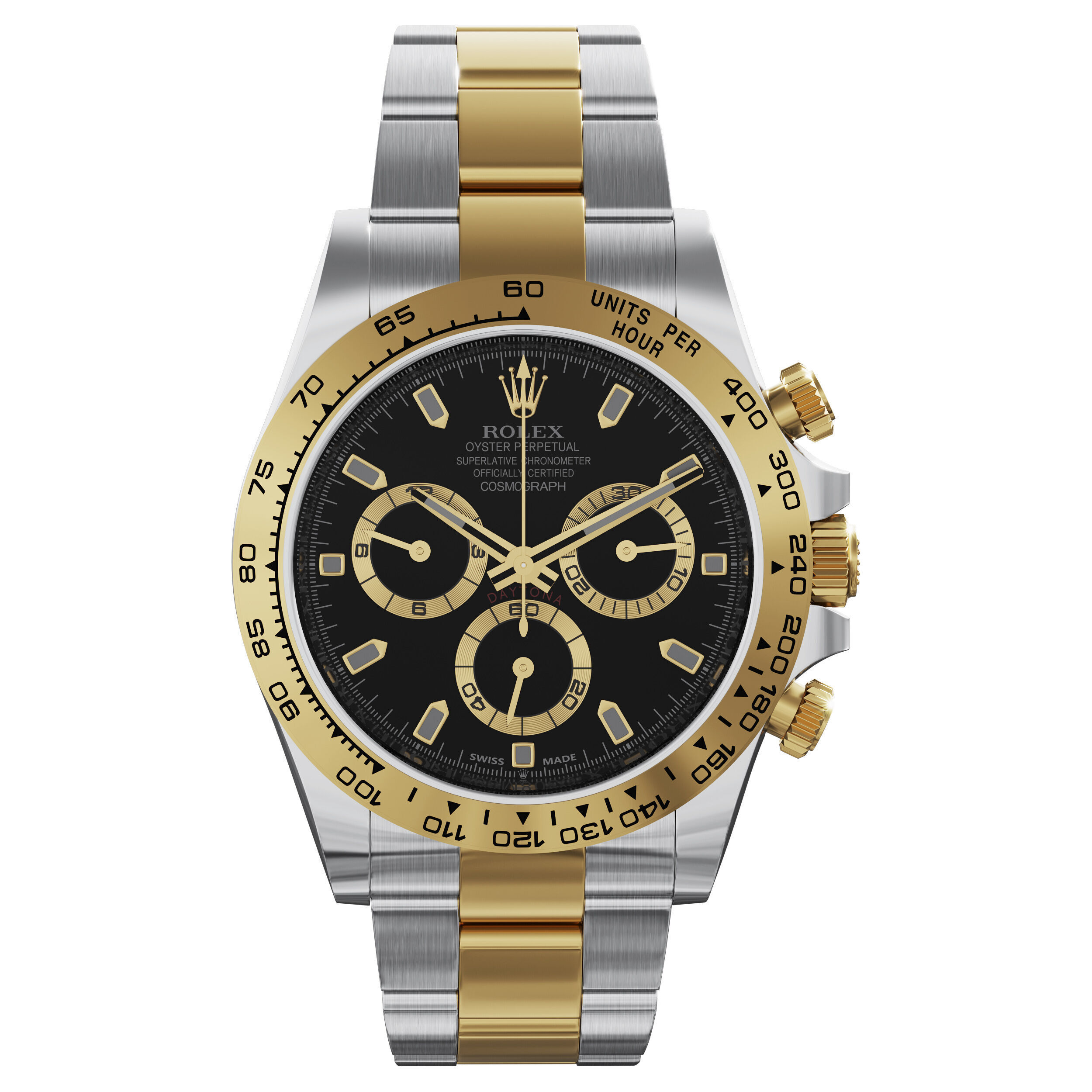Rolex Cosmograph Daytona two tone 3D model_5