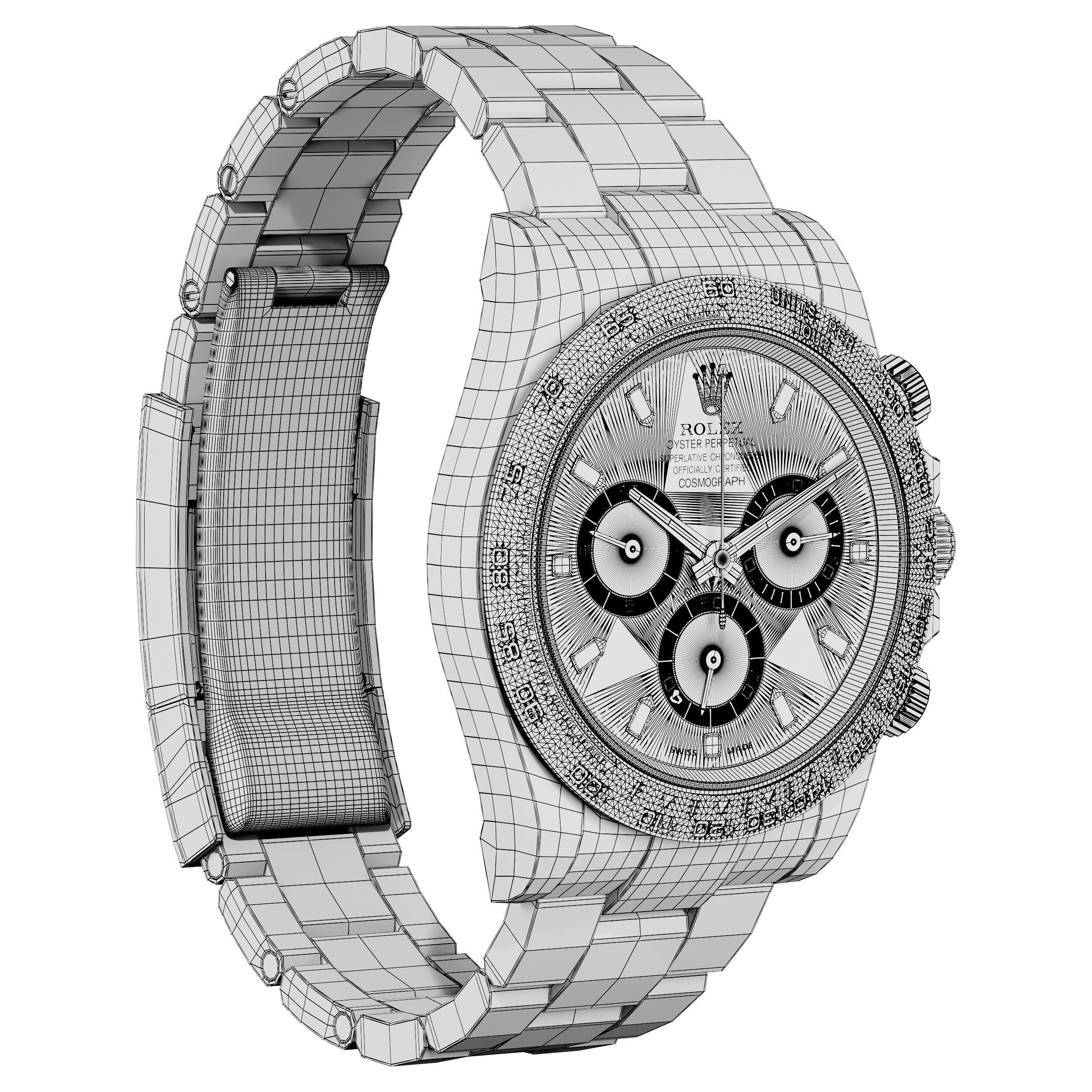Rolex Cosmograph Daytona two tone 3D model_6