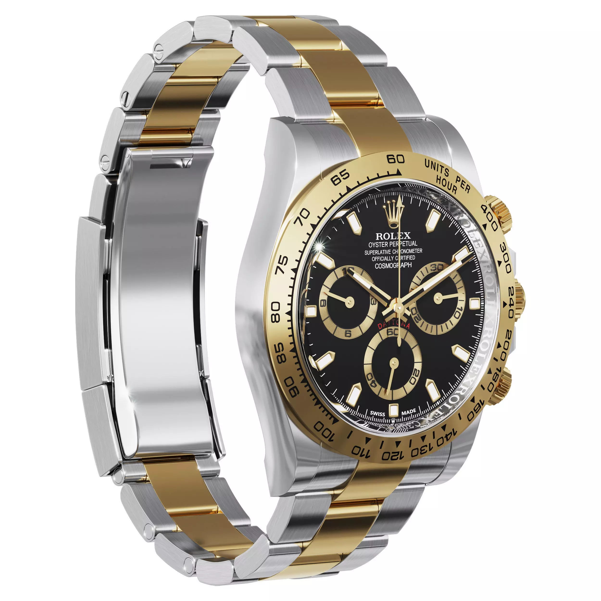 Rolex Cosmograph Daytona two tone 3D model_0