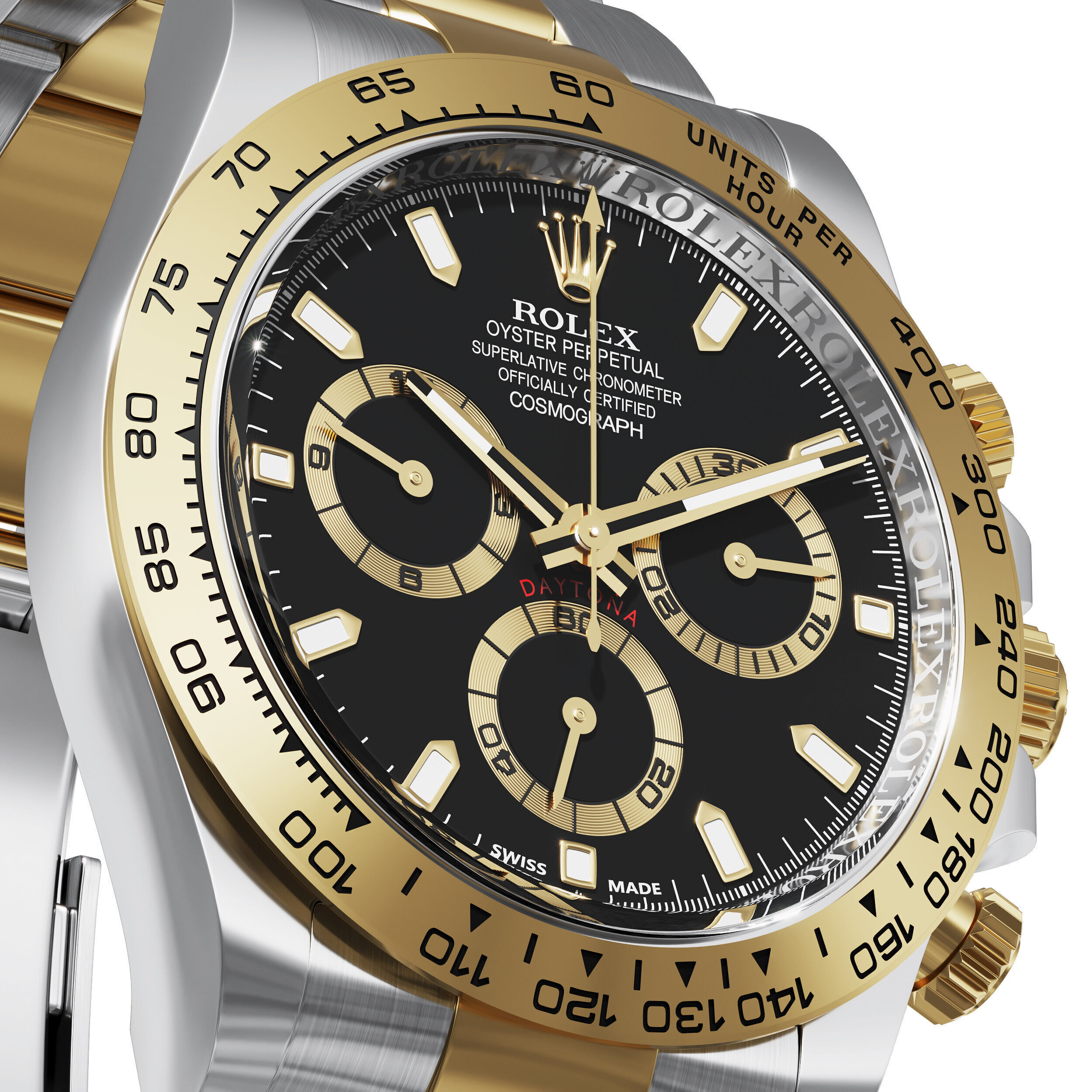 Rolex Cosmograph Daytona two tone 3D model_3