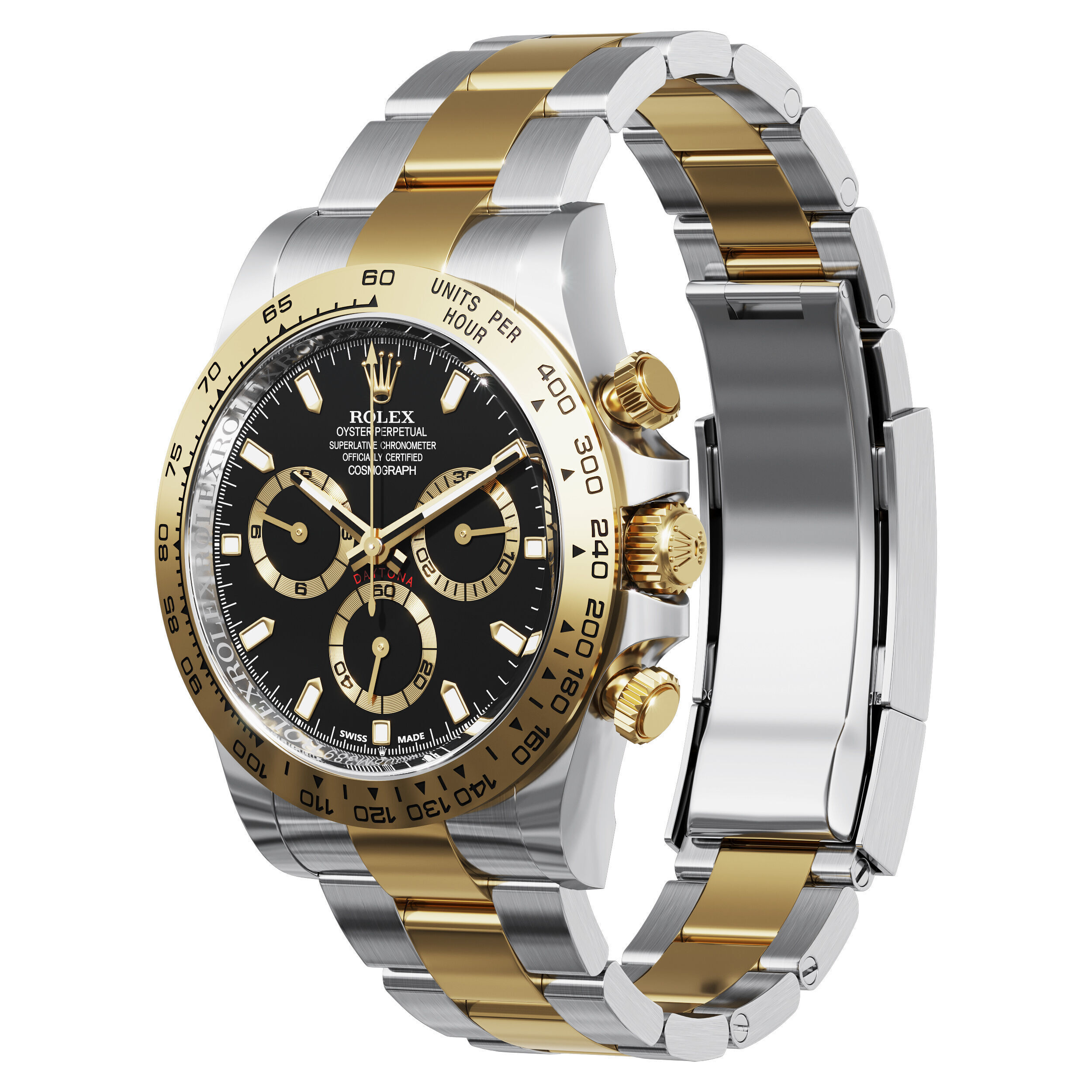 Rolex Cosmograph Daytona two tone 3D model_1