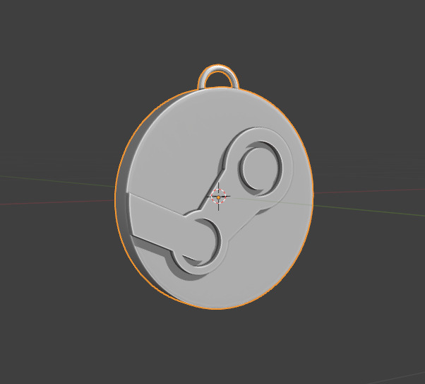 Steam Keychain for 3D print 3D print model_2