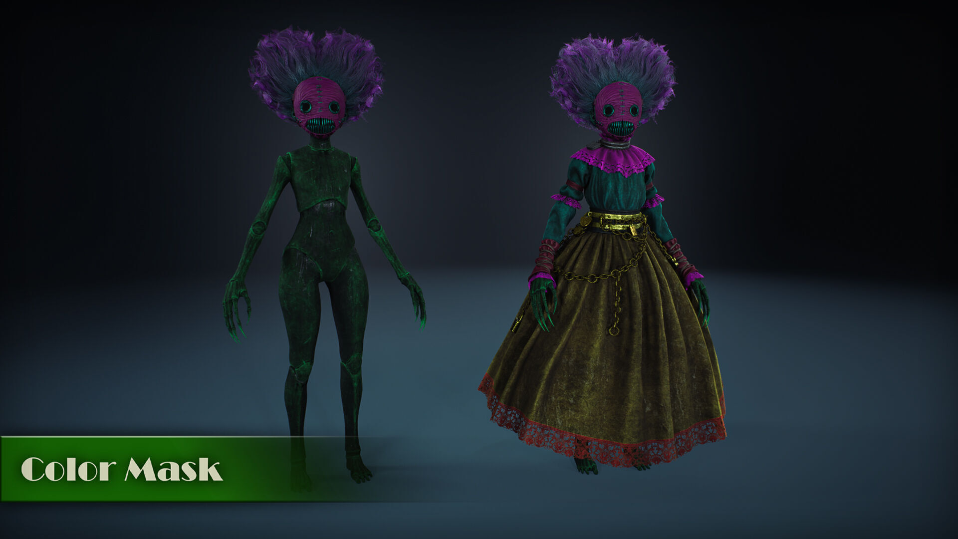 Secret Keeper Low-poly 3D model_3