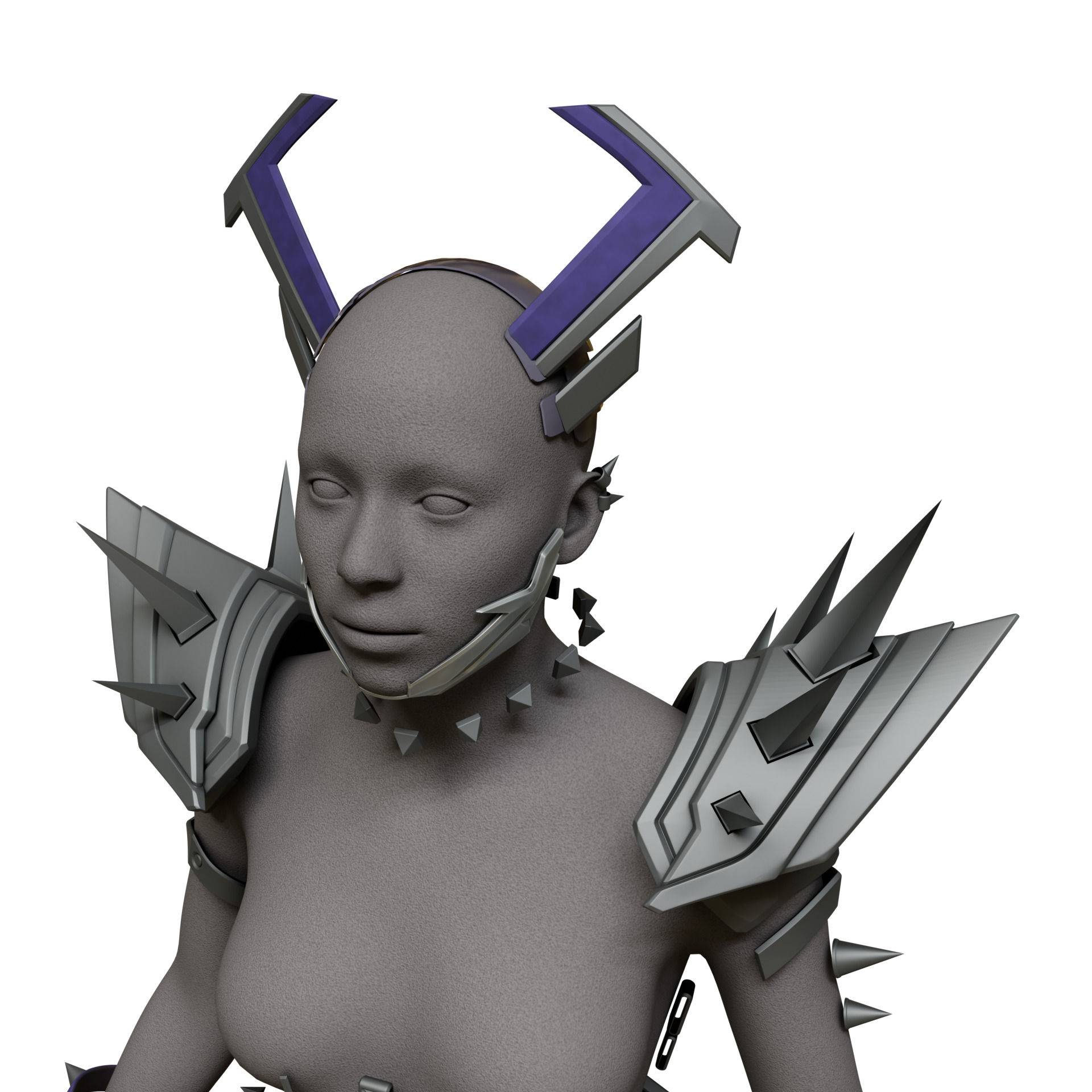 Marvel Rivals PUNKCHILD MAGIK Cosplay Horns Accessories SWORD 3D print model_10