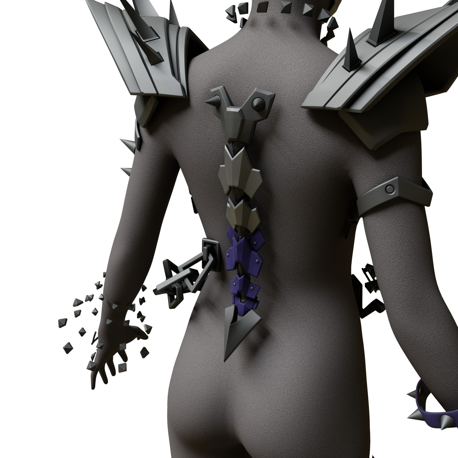 Marvel Rivals PUNKCHILD MAGIK Cosplay Horns Accessories SWORD 3D print model_17