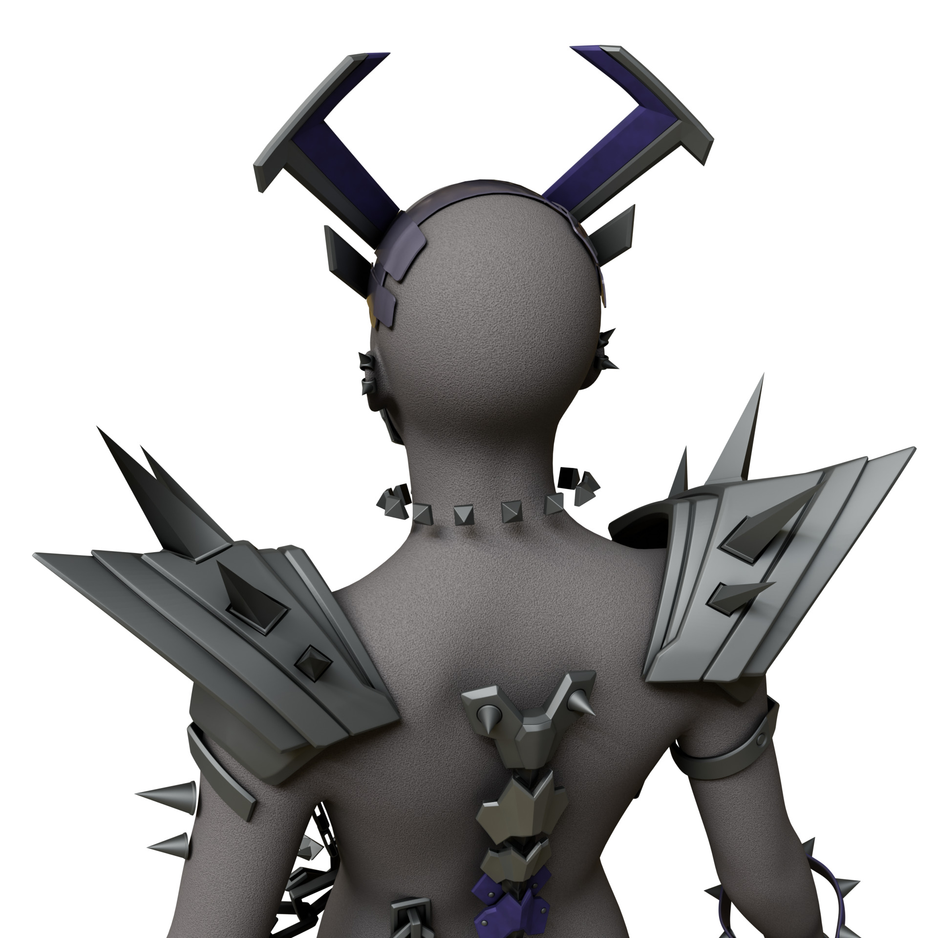 Marvel Rivals PUNKCHILD MAGIK Cosplay Horns Accessories SWORD 3D print model_9