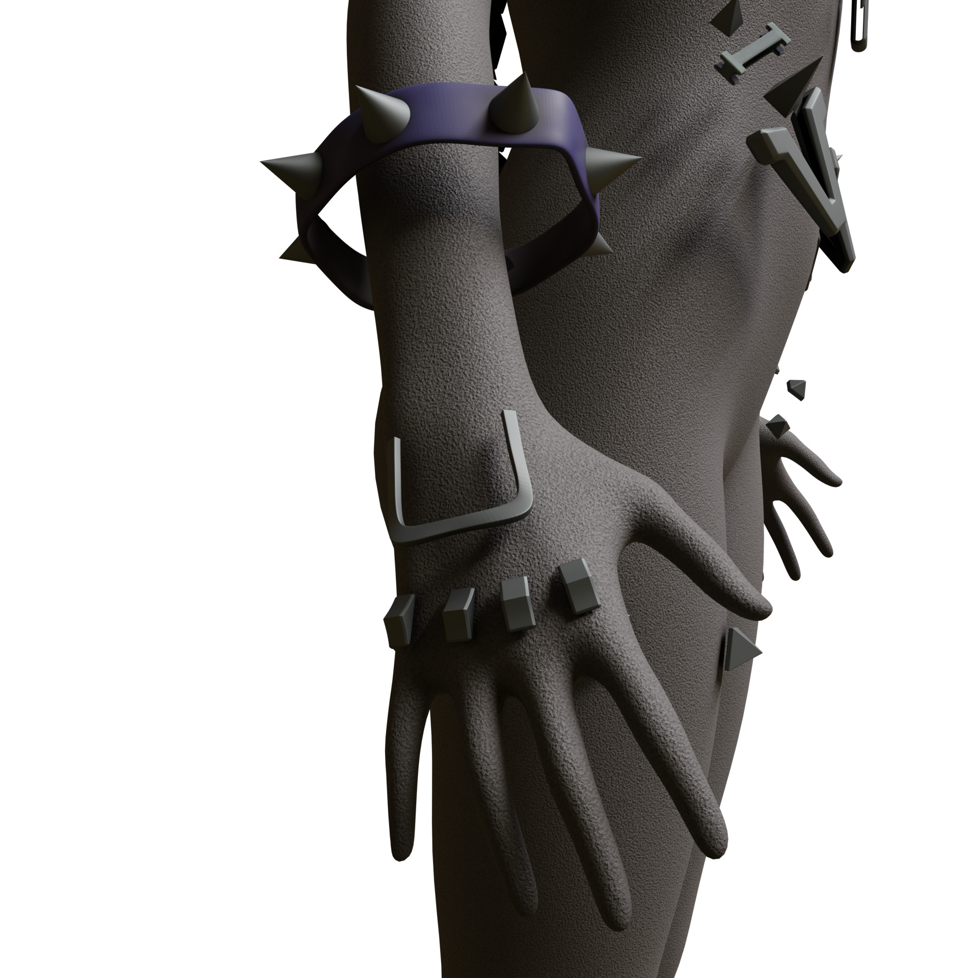 Marvel Rivals PUNKCHILD MAGIK Cosplay Horns Accessories SWORD 3D print model_11