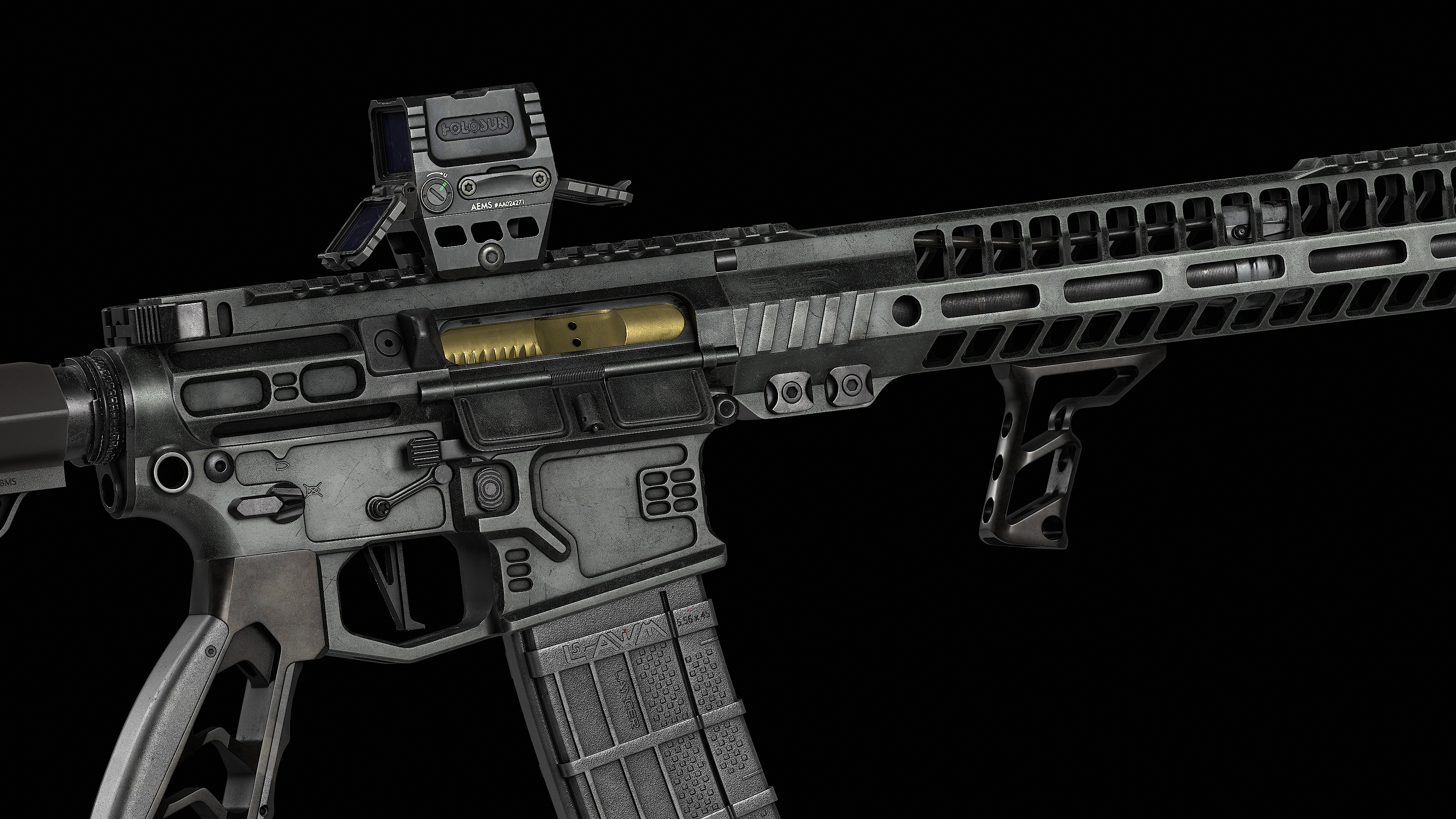 Fortis SHIFT Vertical Foregrip 2V Low-poly 3D model_12