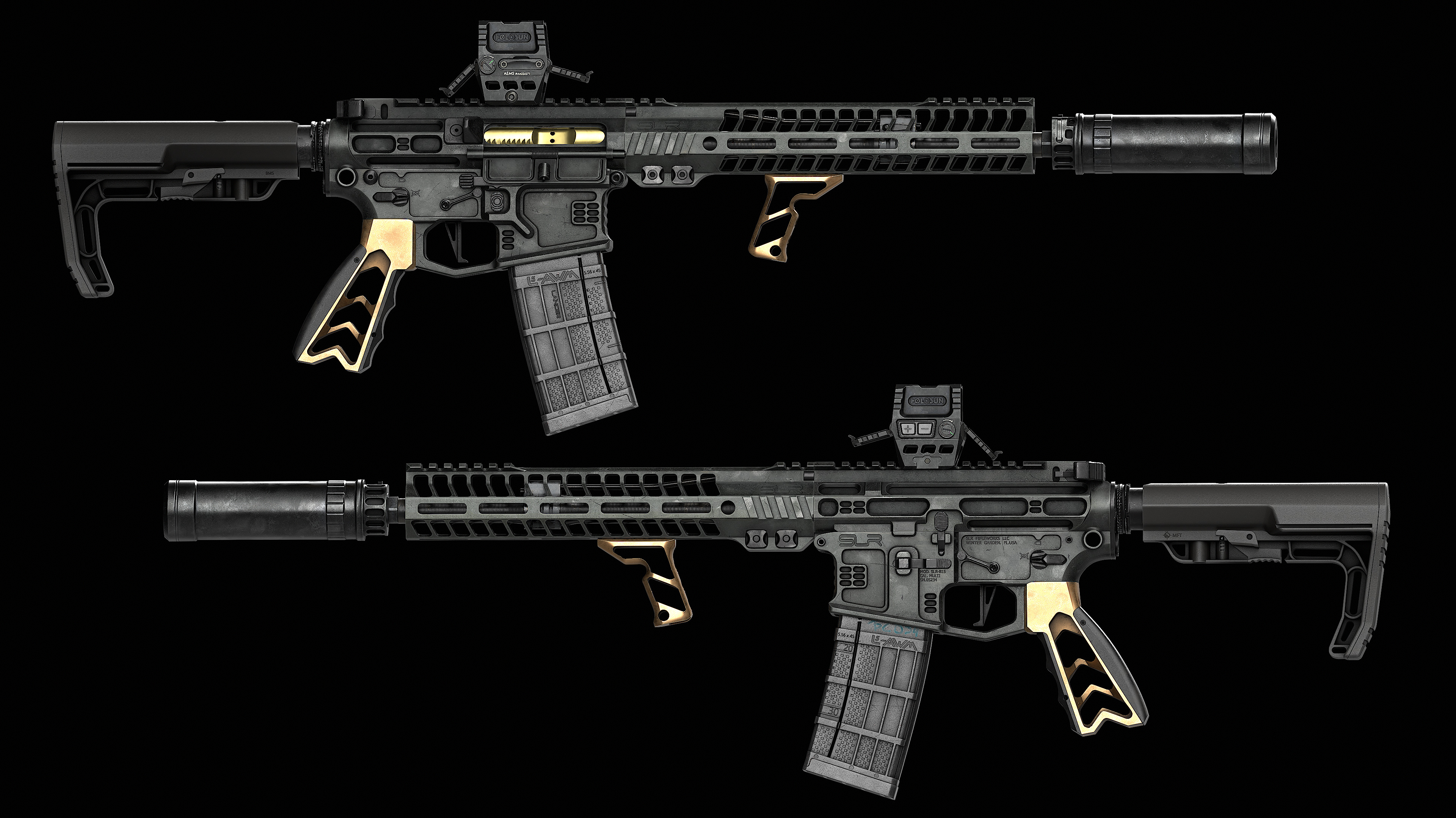 Fortis SHIFT Vertical Foregrip 2V Low-poly 3D model_21