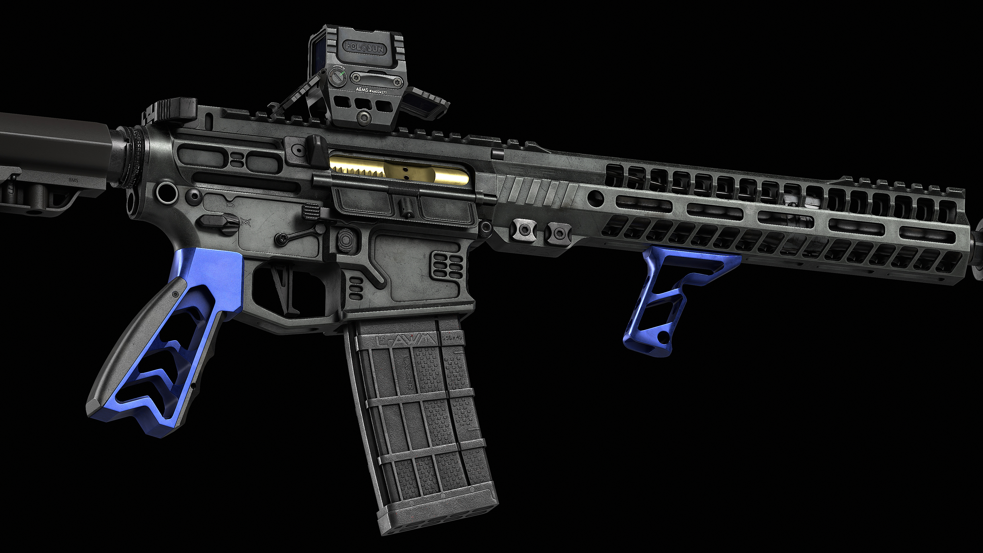 Fortis SHIFT Vertical Foregrip 2V Low-poly 3D model_23