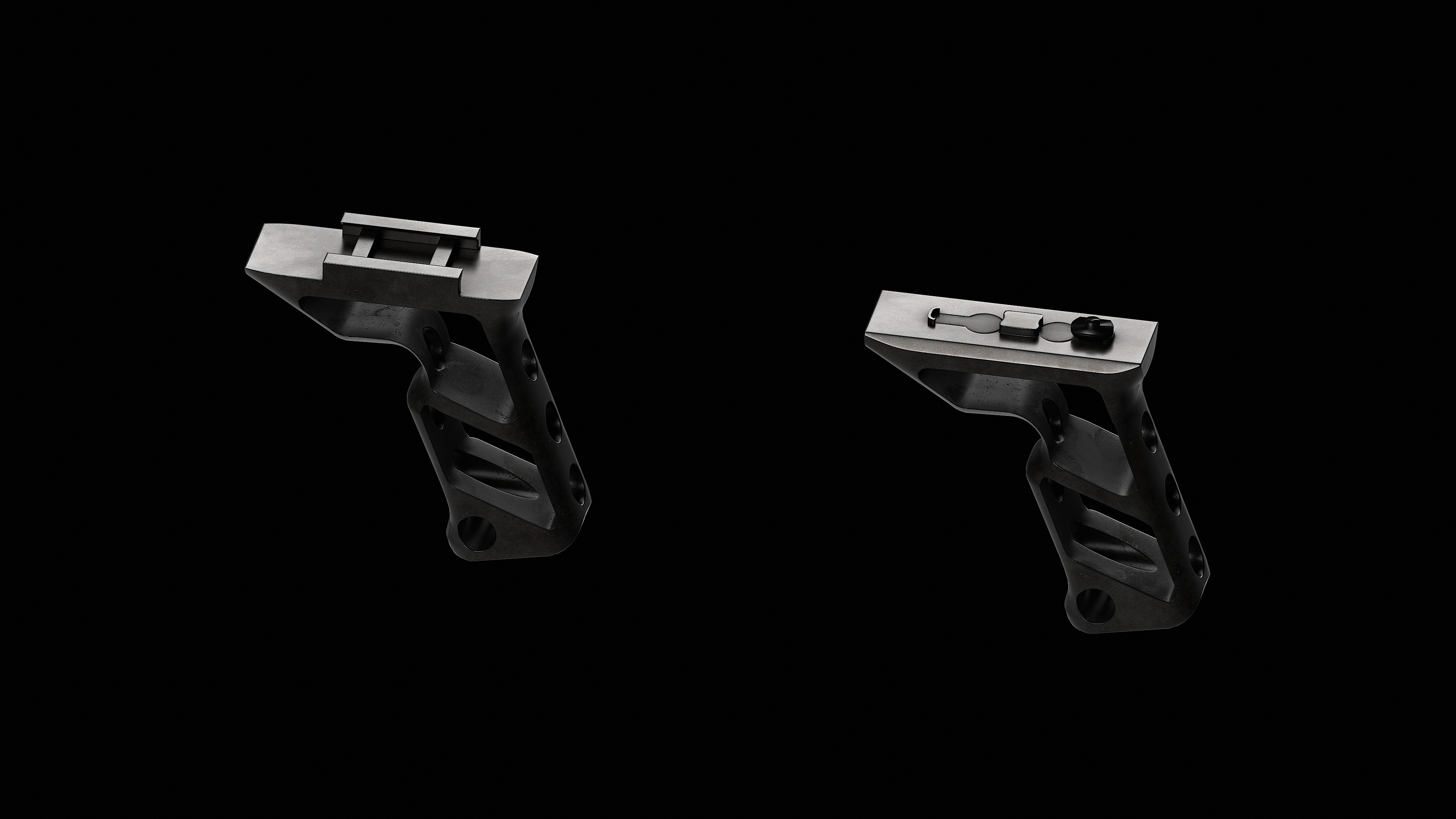 Fortis SHIFT Vertical Foregrip 2V Low-poly 3D model_2
