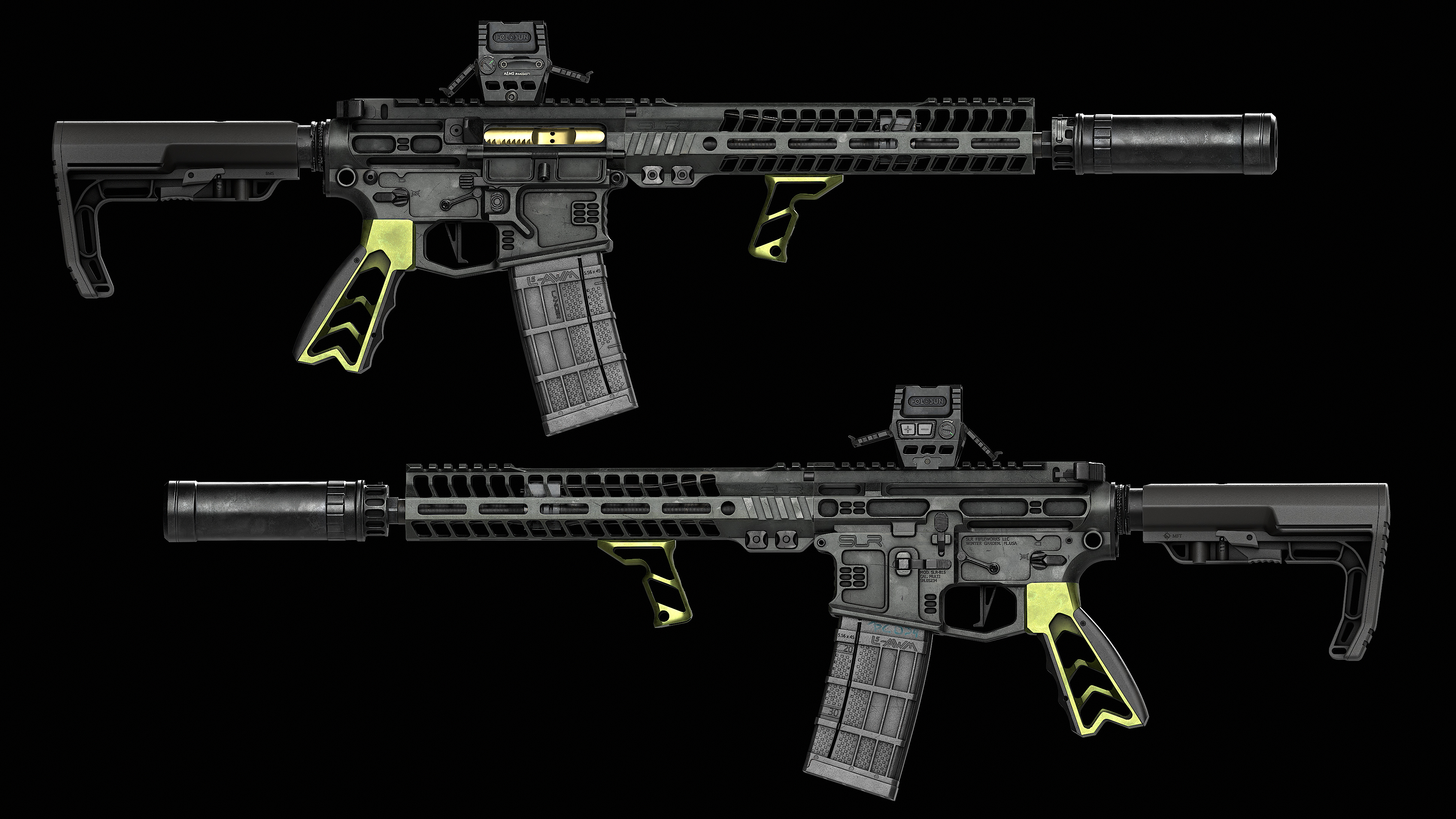Fortis SHIFT Vertical Foregrip 2V Low-poly 3D model_18
