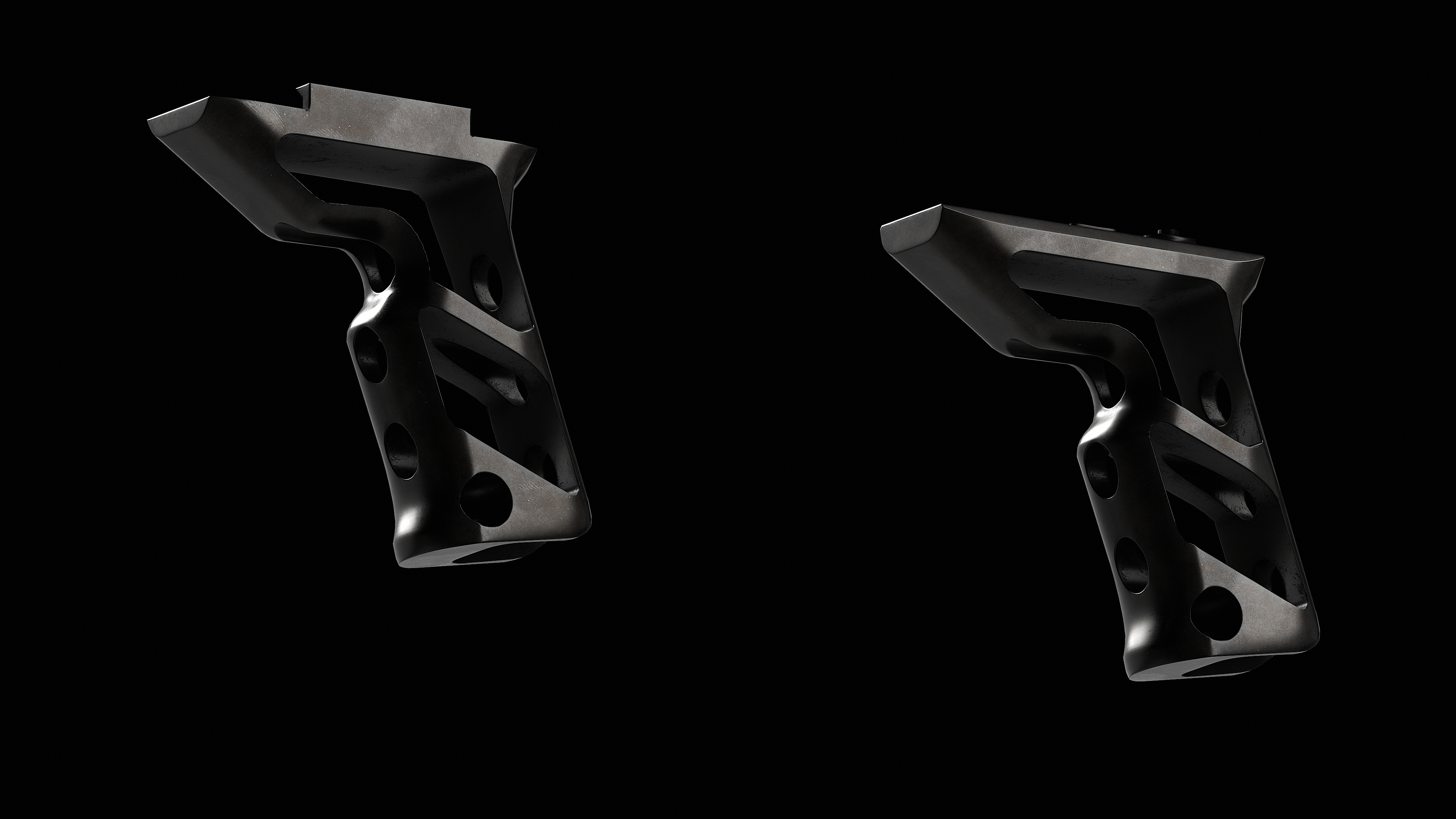 Fortis SHIFT Vertical Foregrip 2V Low-poly 3D model_3