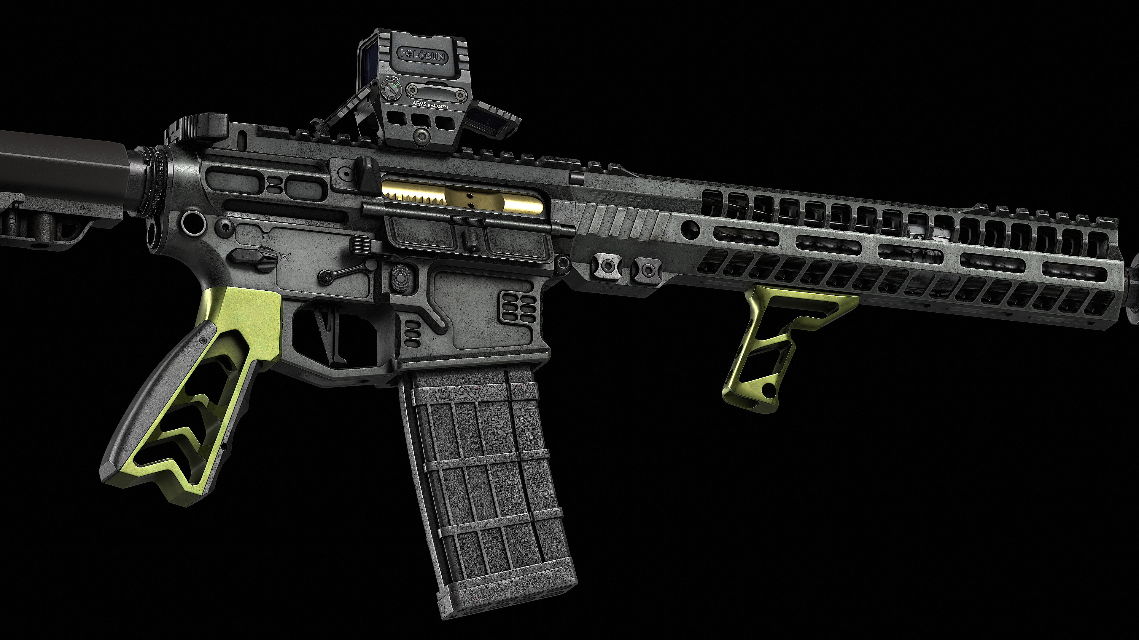 Fortis SHIFT Vertical Foregrip 2V Low-poly 3D model_22