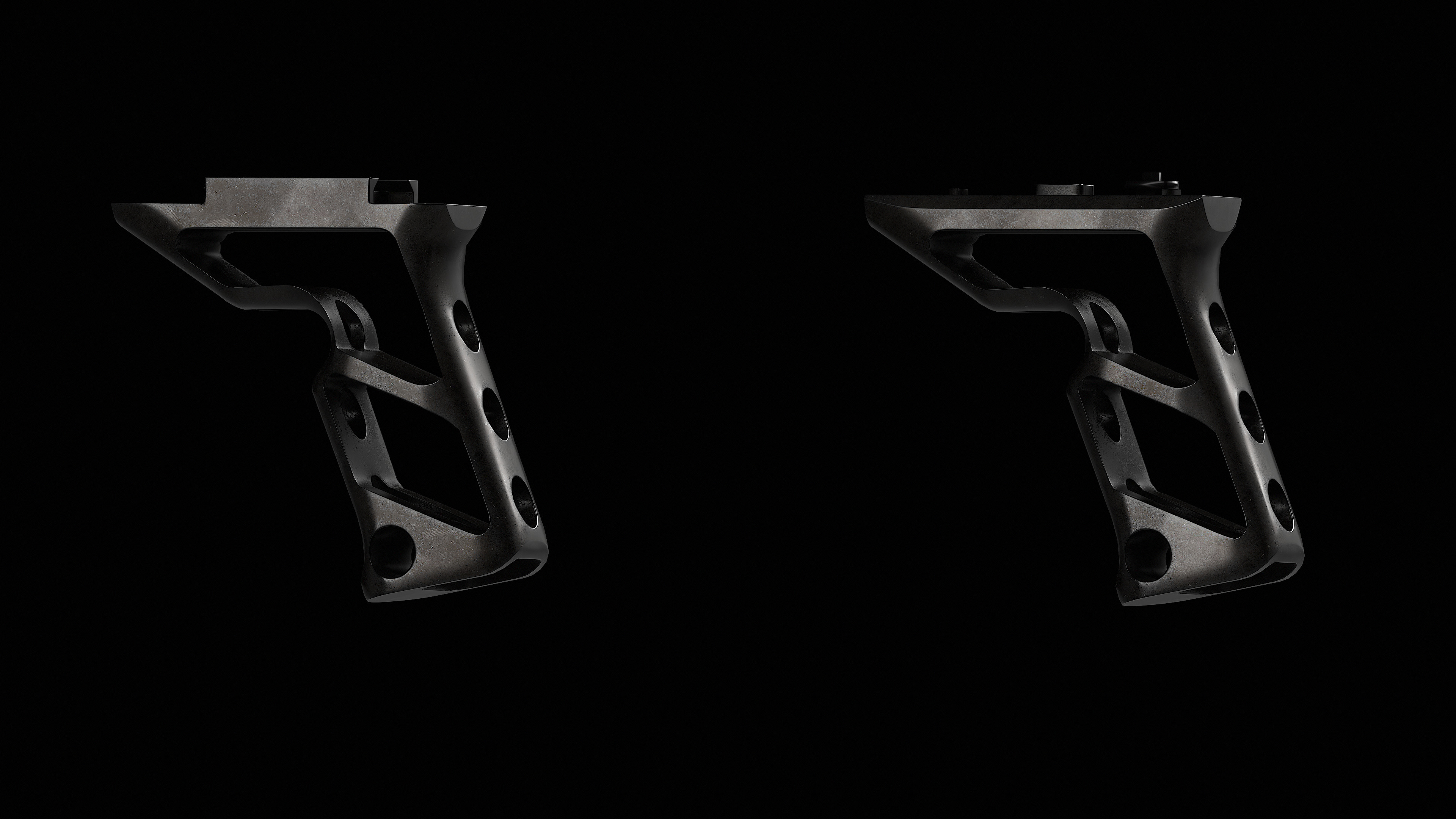 Fortis SHIFT Vertical Foregrip 2V Low-poly 3D model_1