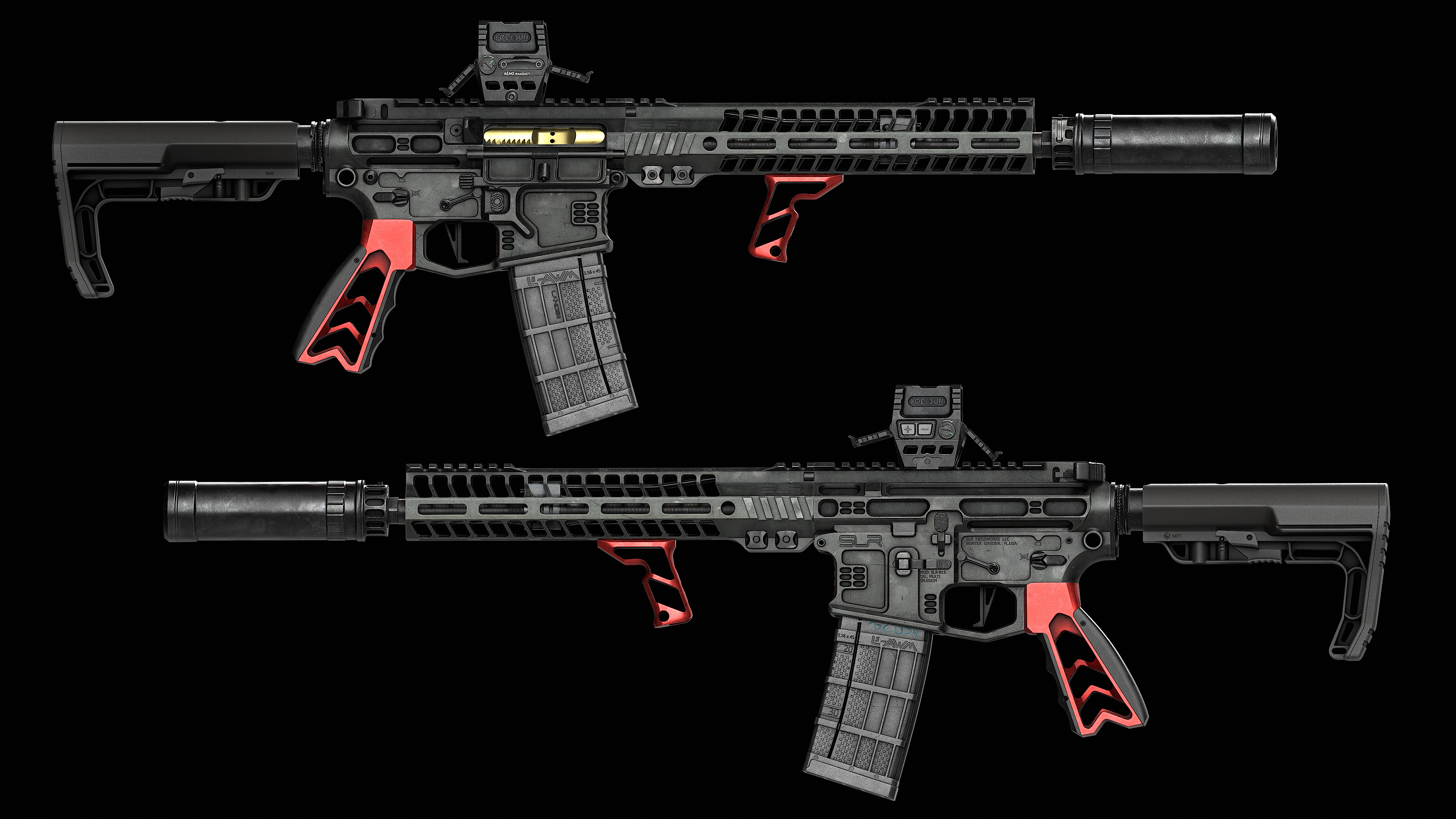 Fortis SHIFT Vertical Foregrip 2V Low-poly 3D model_16