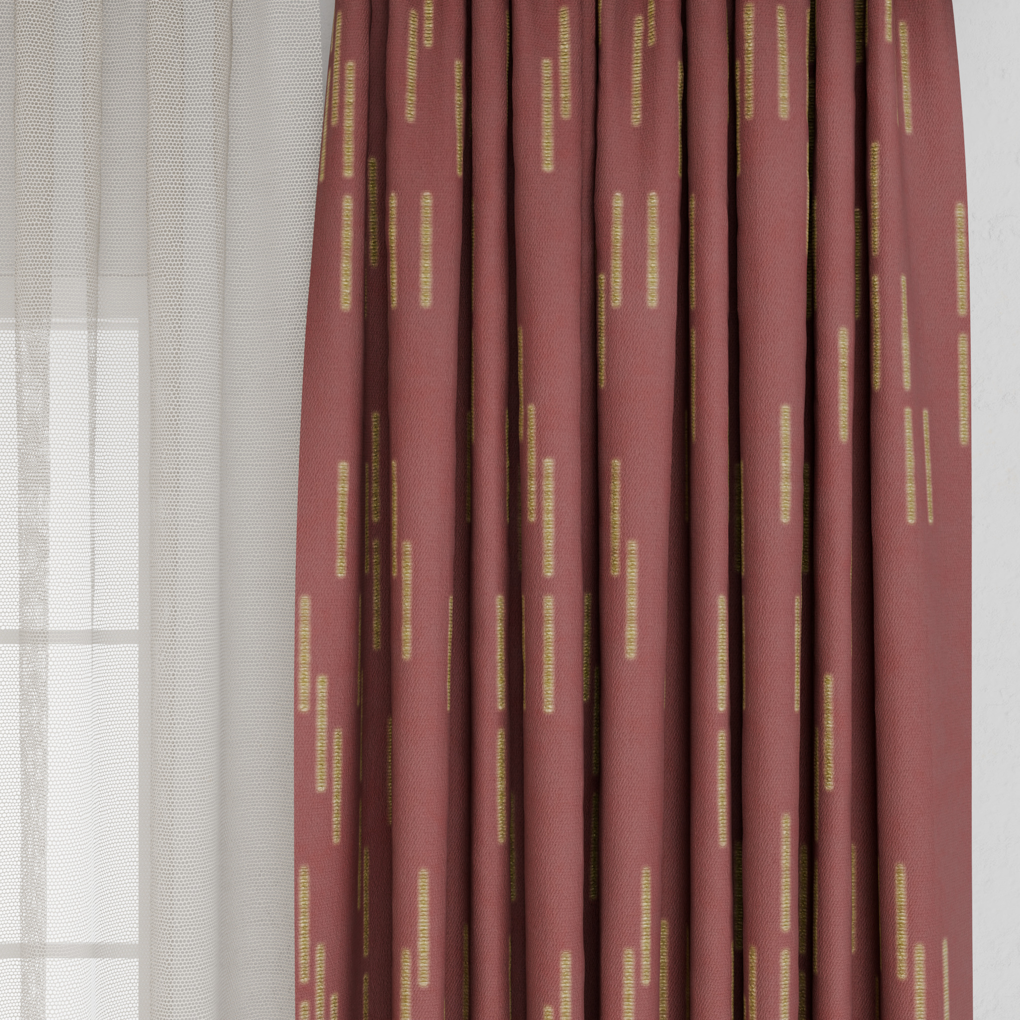 Curtain 001 Low-poly 3D model_4