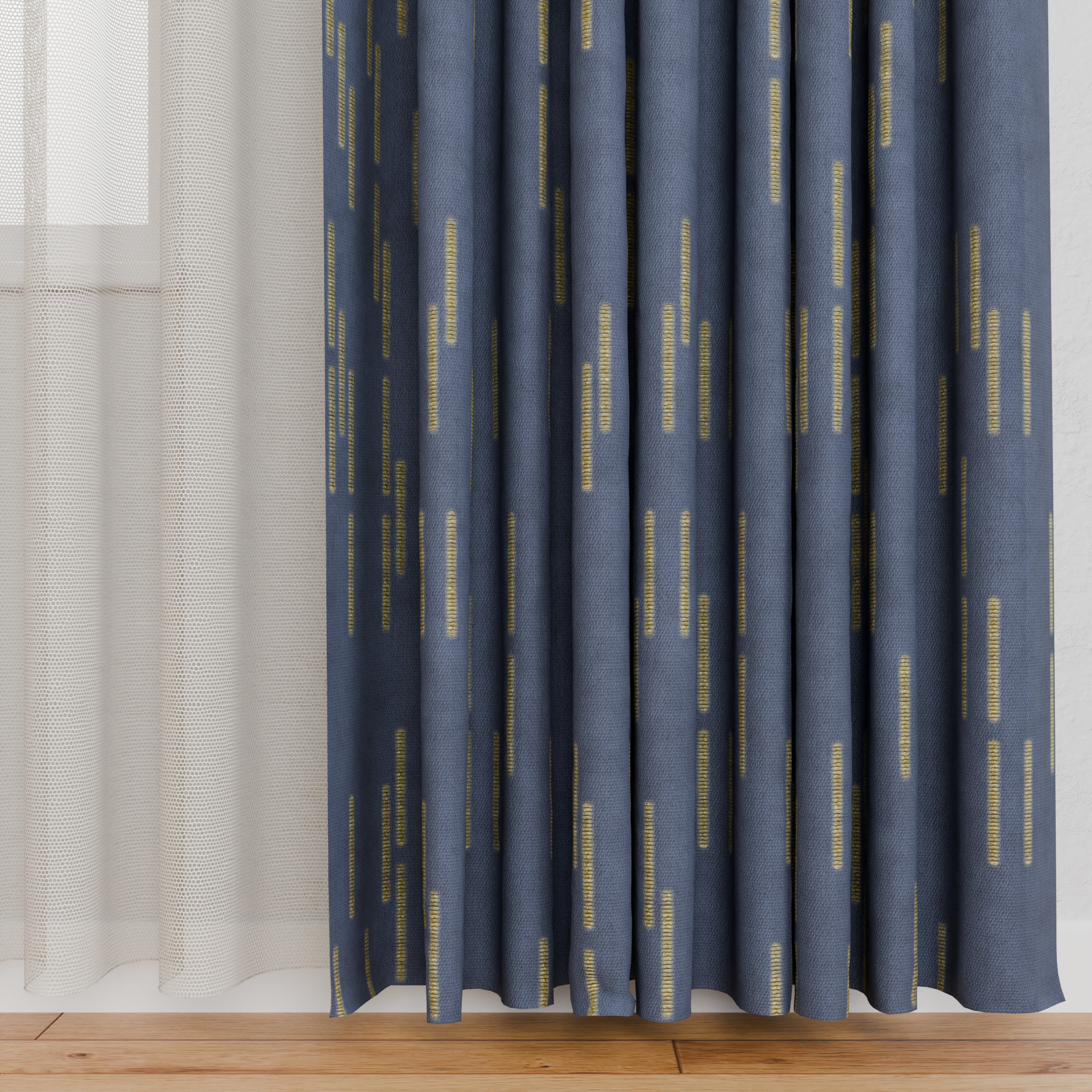 Curtain 001 Low-poly 3D model_5