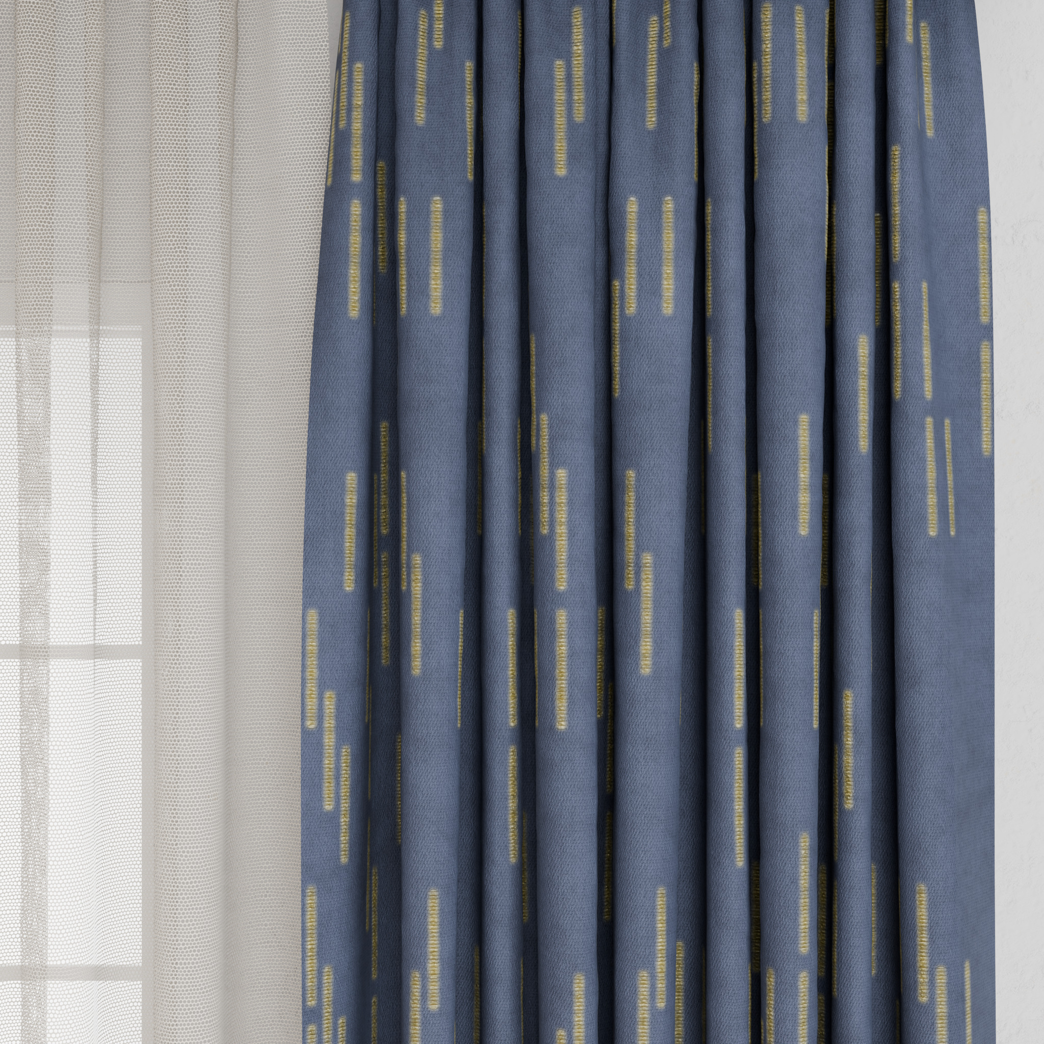 Curtain 001 Low-poly 3D model_3