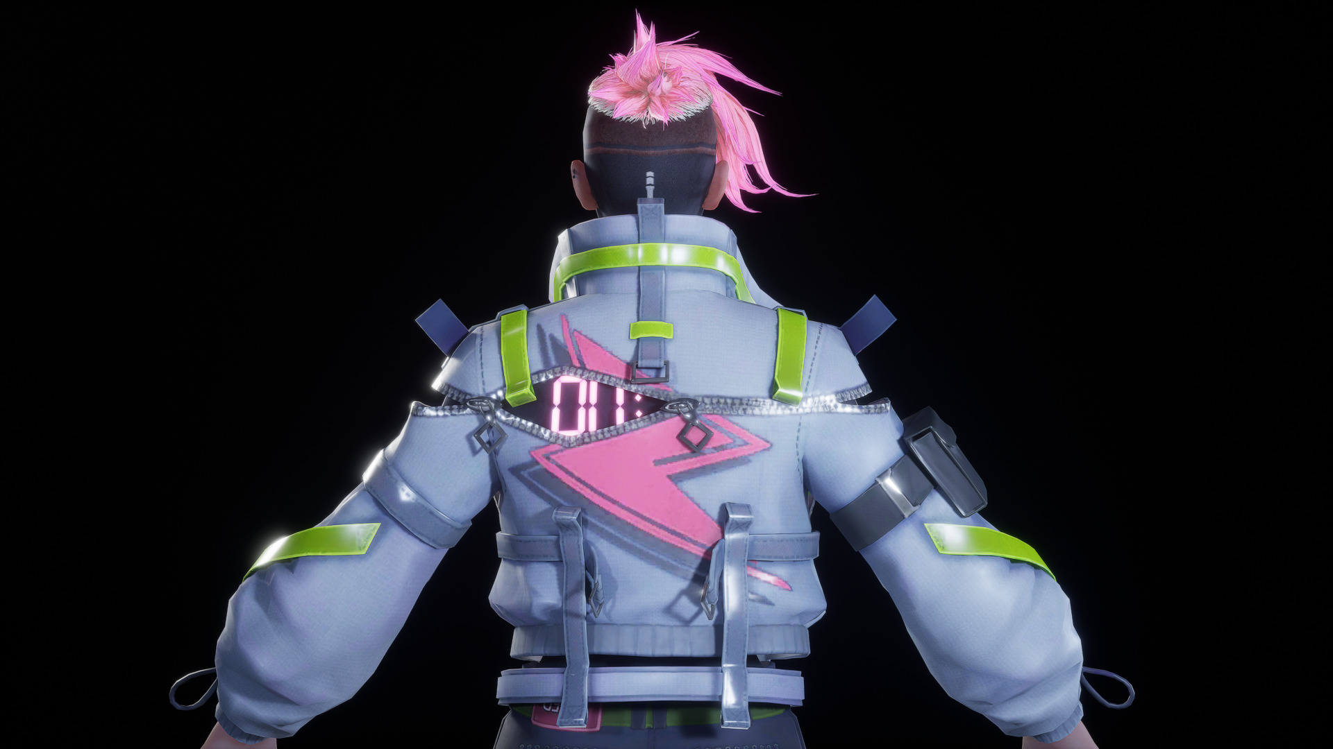 CYBERPUNK GIRL 3D MODEL 3D model_5