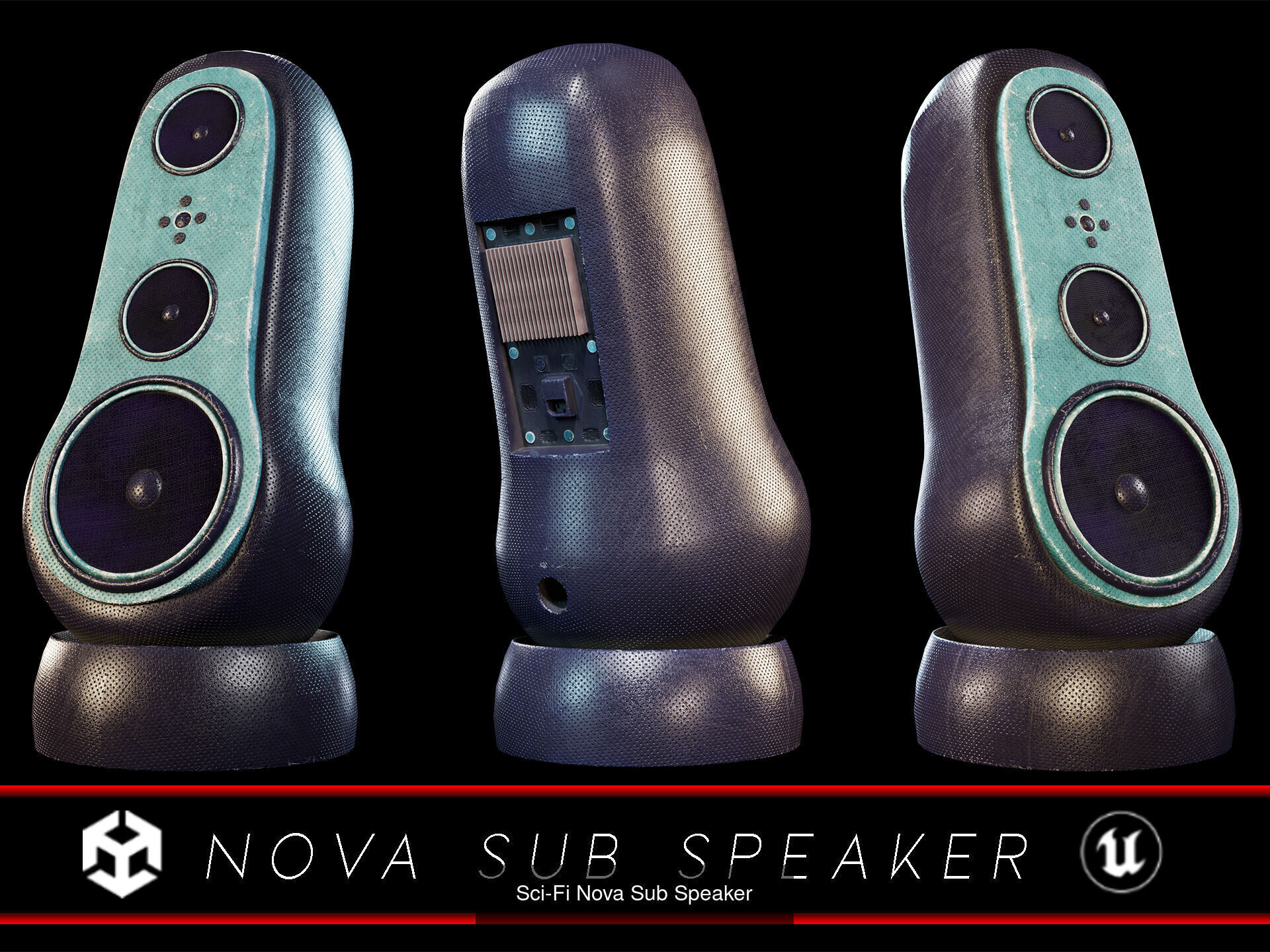 NOVA Sci-Fi Sound System 3D Model Collection_17