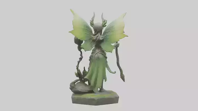 Forest Sprite Warrior statue model