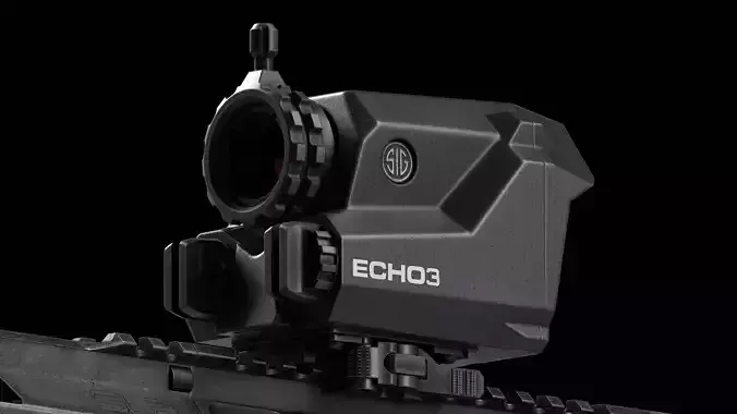 Sig Sauer Echo 3 Thermal Sight Low-poly 3D model