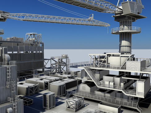 Oil Gas Platform 3D model_10