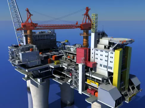 Oil Gas Platform 3D model_0