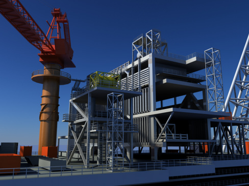 Oil Gas Platform 3D model_5