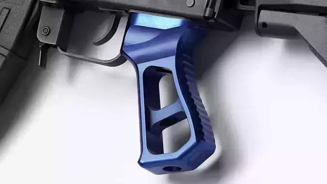 JMAC Skeletonized Pistol Grip AK Low-poly 3D model
