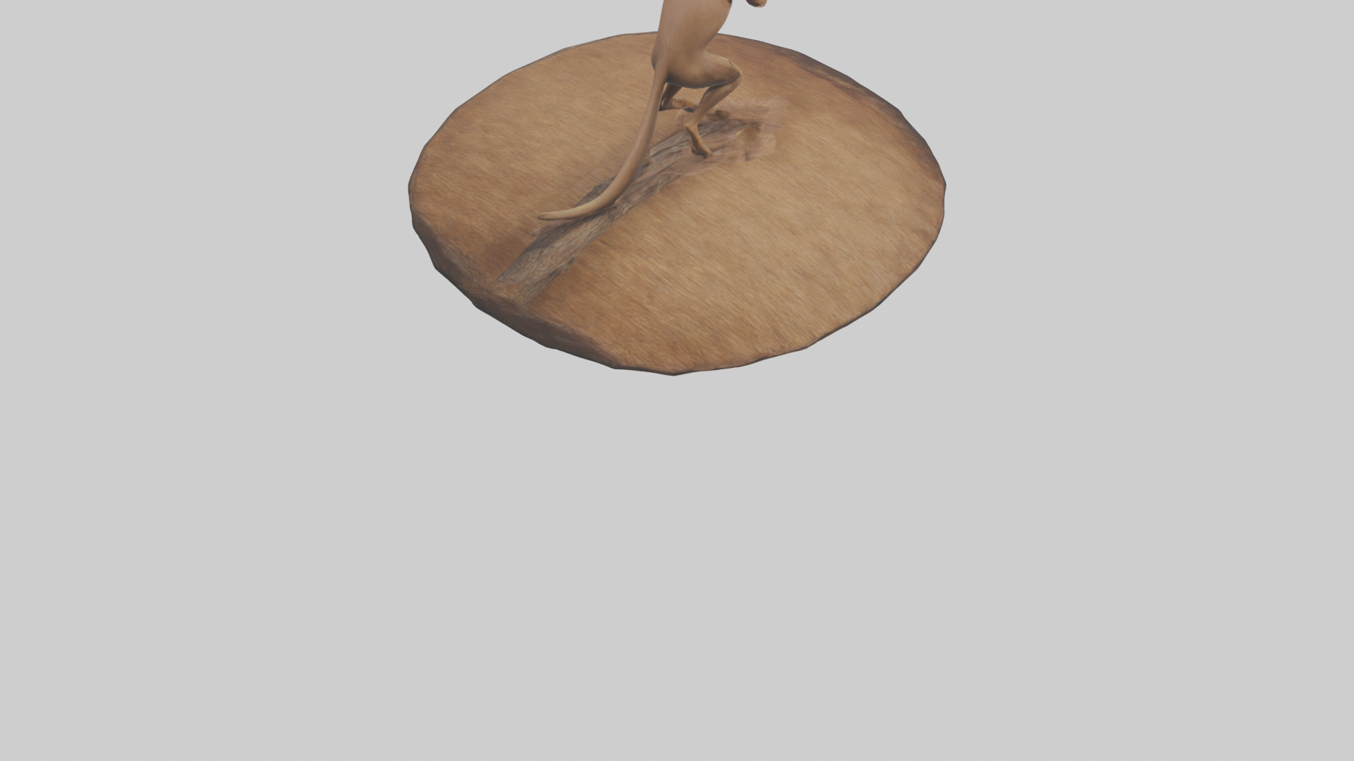 Fossa climbing tree model Low-poly 3D model_5