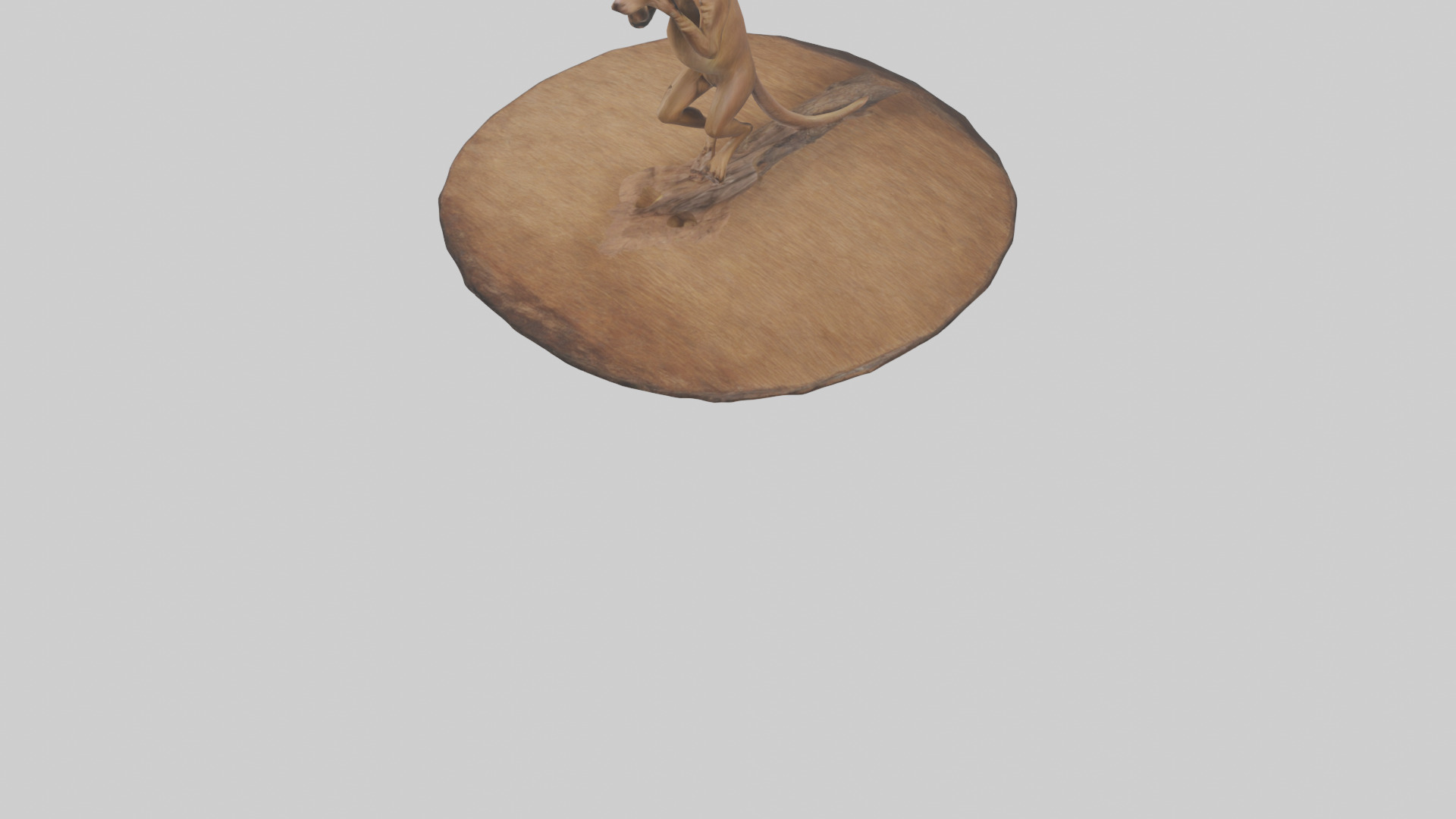 Fossa climbing tree model Low-poly 3D model_6
