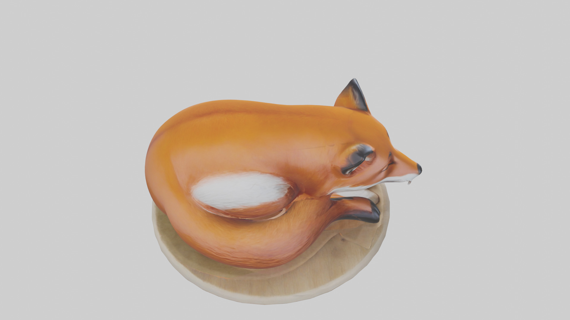 Fox sleeping model 3D model_18